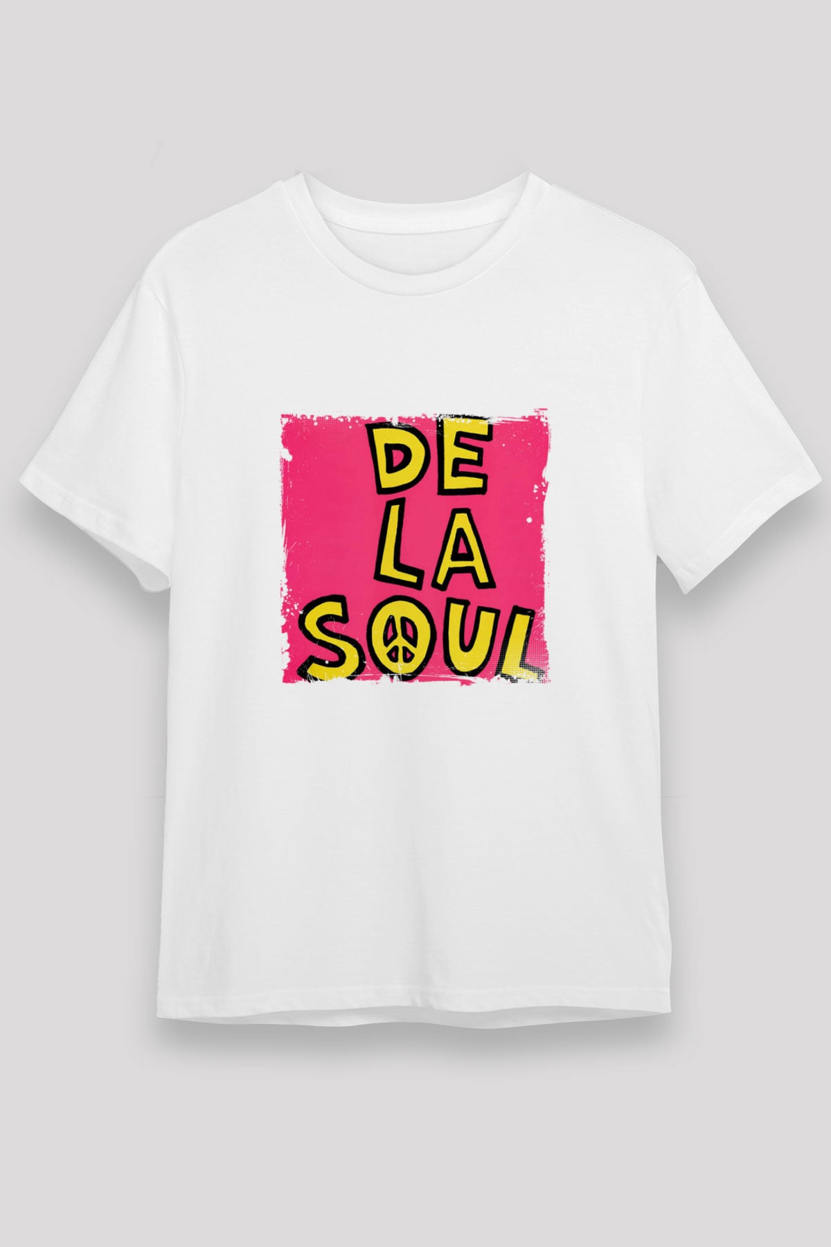 De La Soul Baskılı Unisex Beyaz Tişört