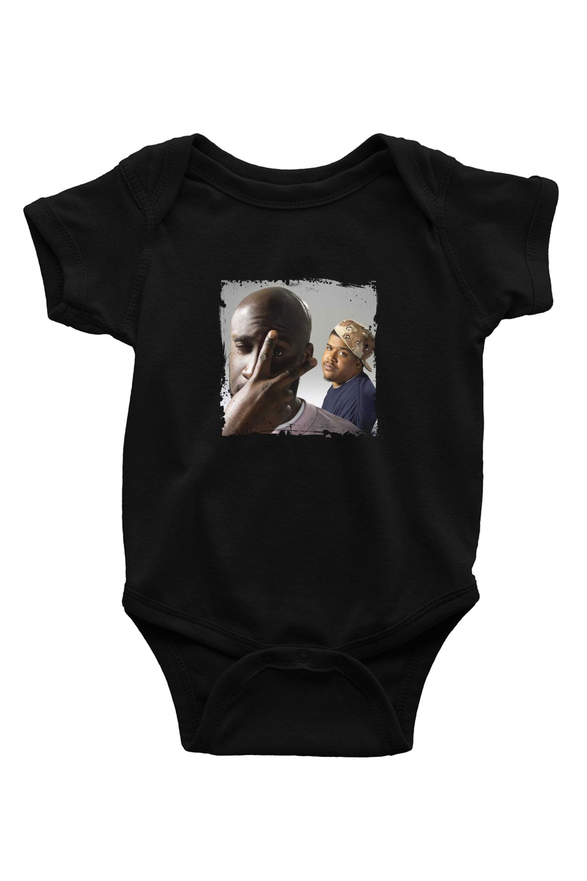 De La Soul Baskılı Unisex Siyah Bebek Body - Zıbın
