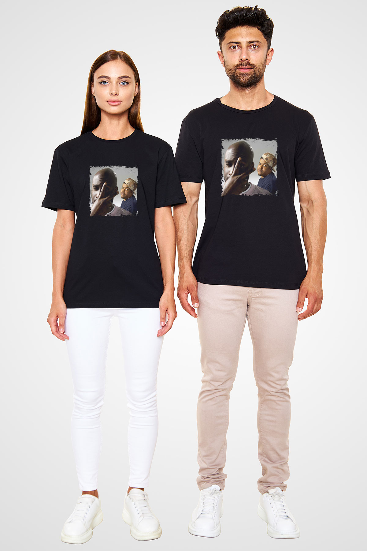 De La Soul Baskılı Unisex Siyah Tişört