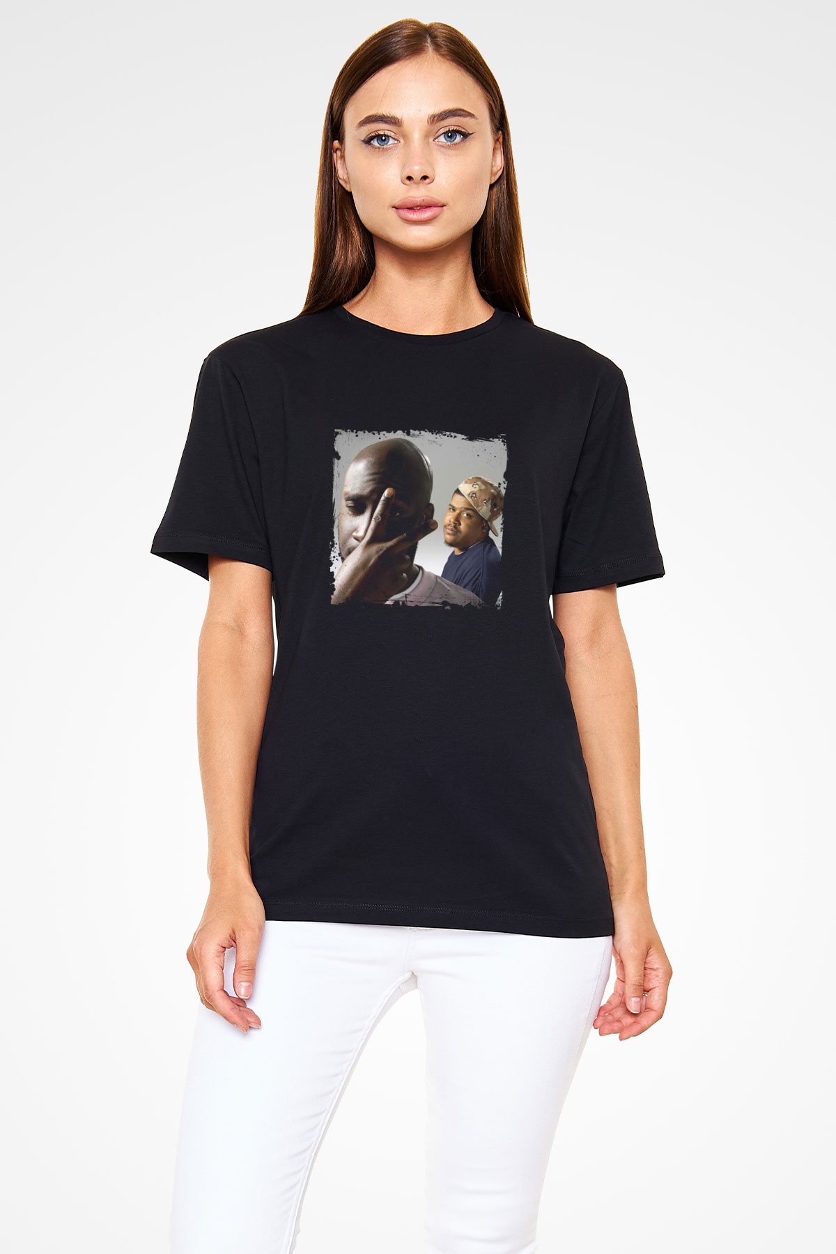 De La Soul Baskılı Unisex Siyah Tişört