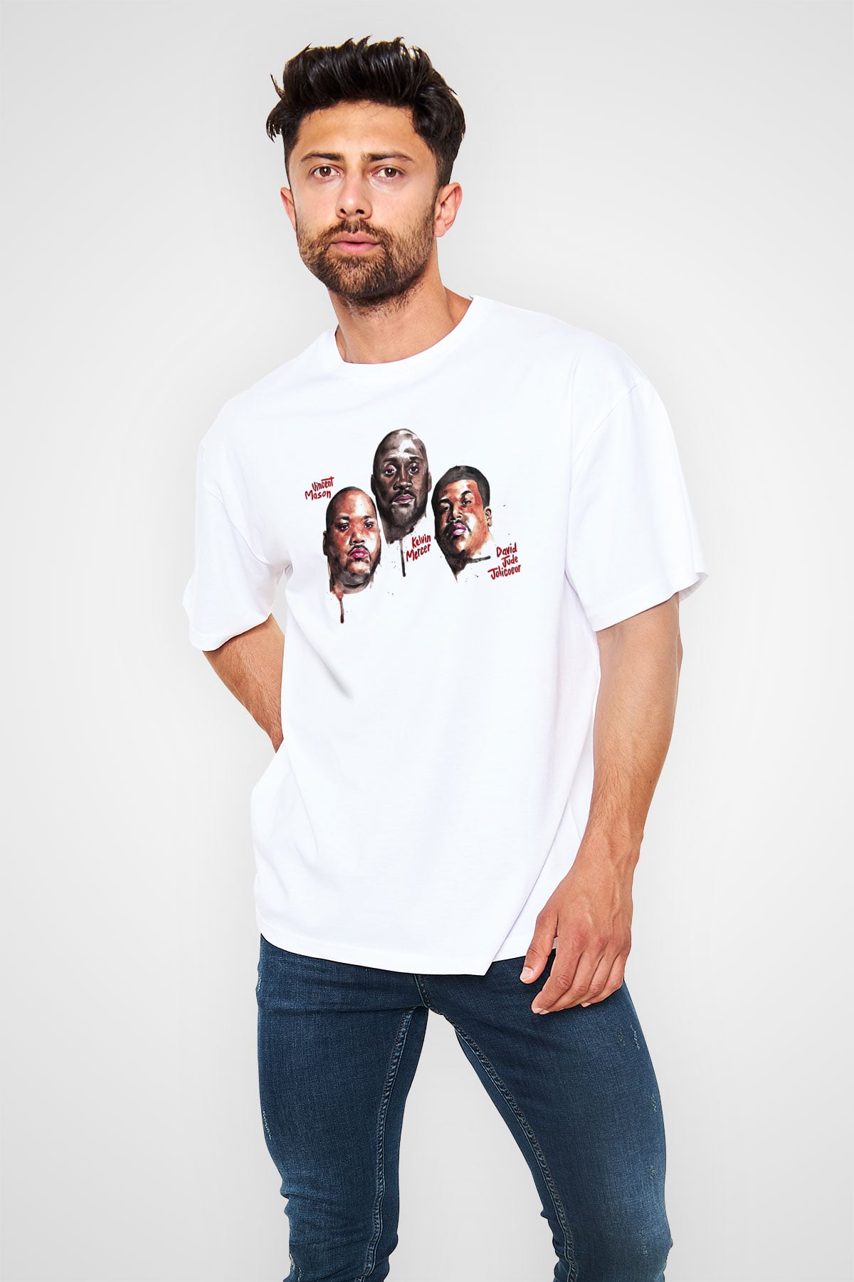 De La Soul Beyaz Unisex Oversize Tişört T-Shirt