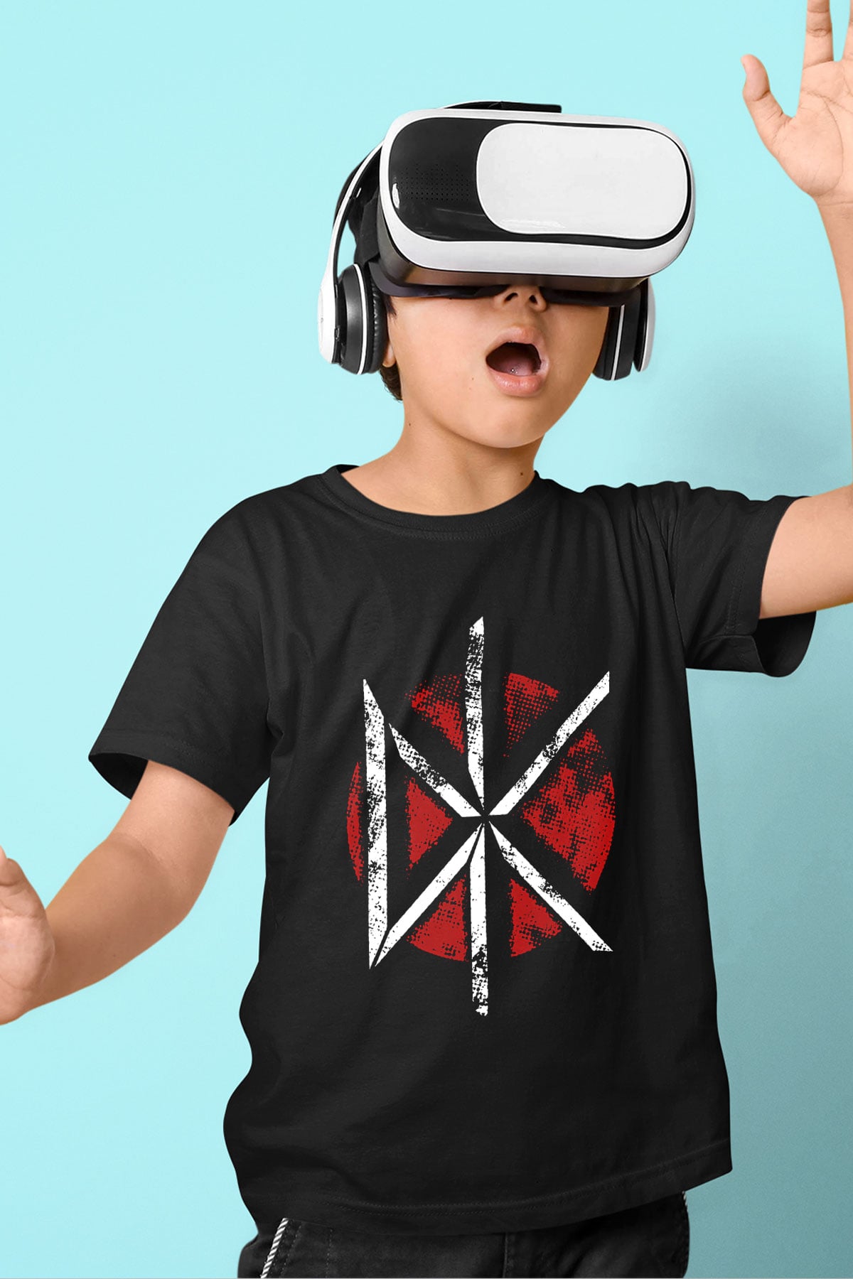 Dead Kennedys Baskılı Siyah Unisex Çocuk Tişört