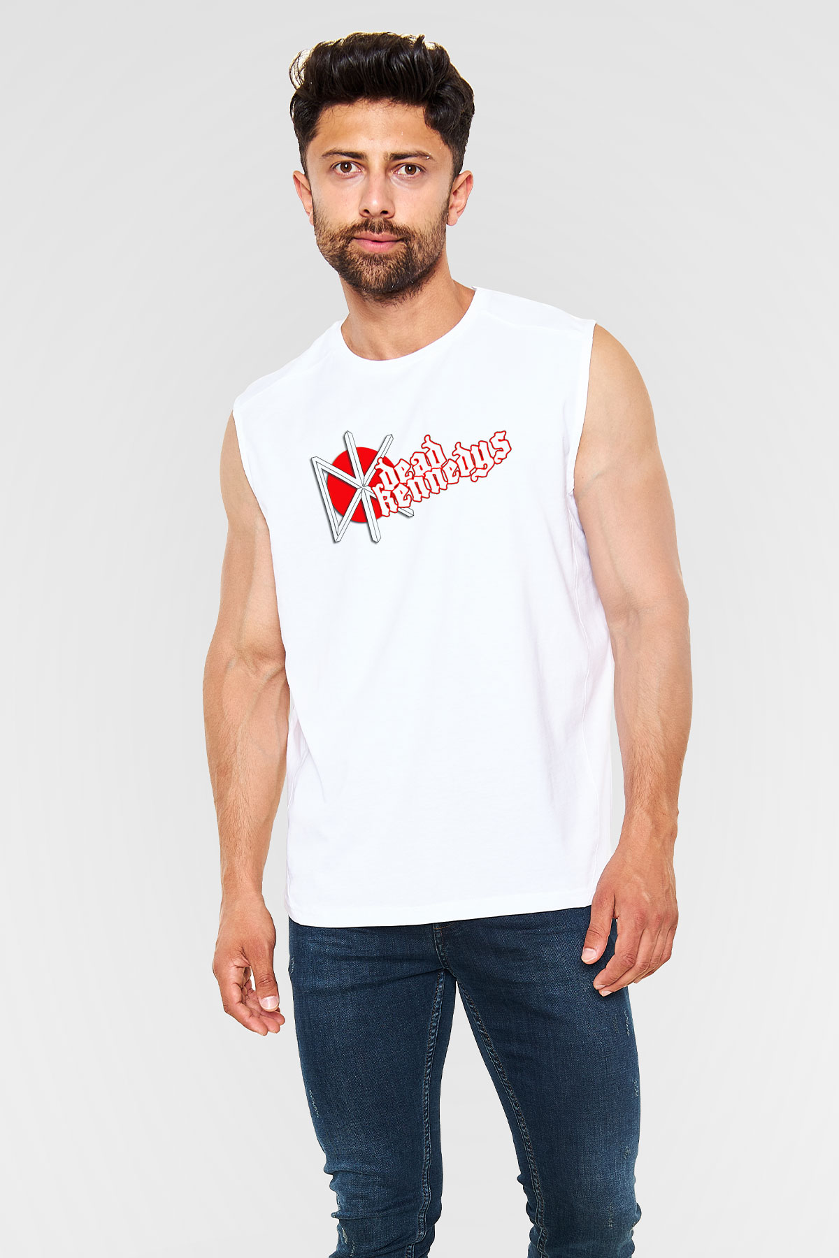 Dead Kennedys Beyaz Unisex Kolsuz Tişört
