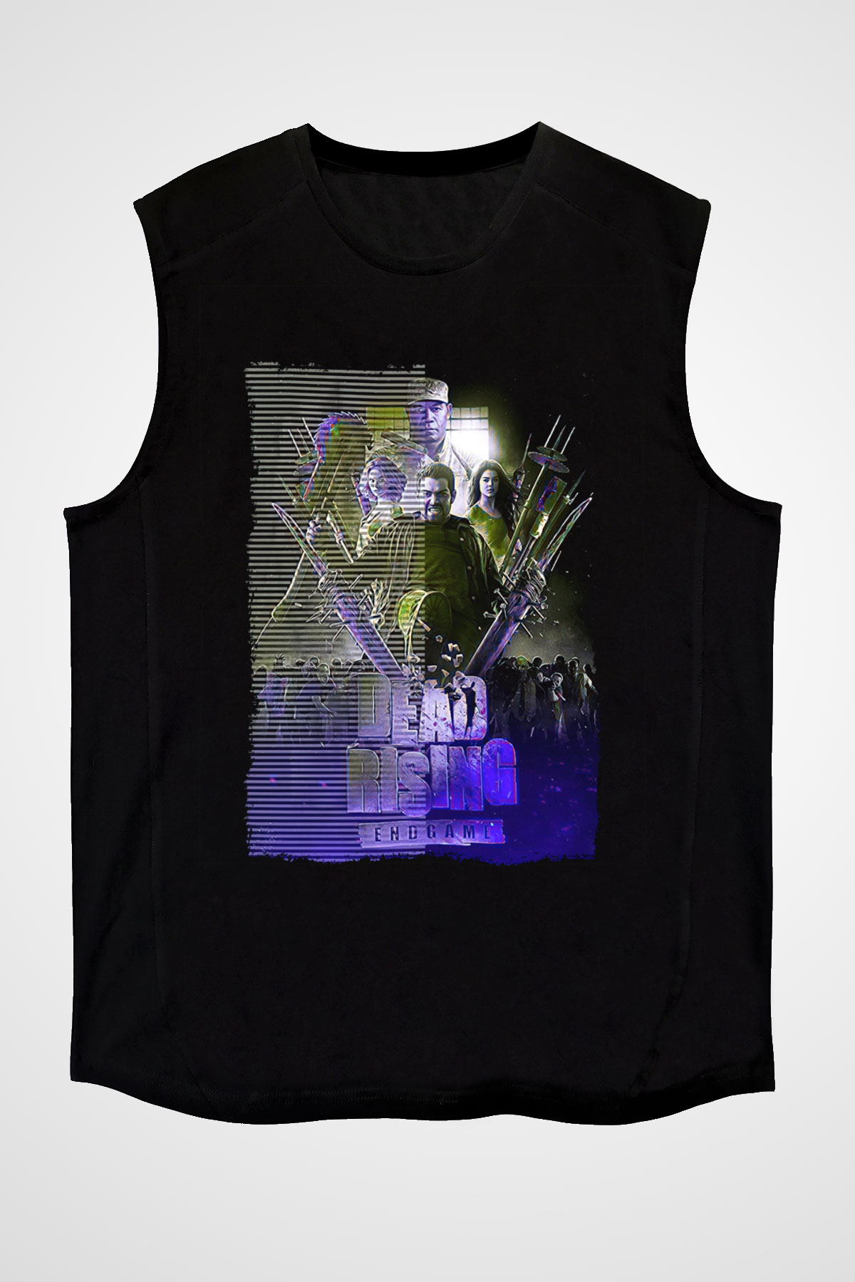 Dead Rising Siyah Unisex Kolsuz Tişört