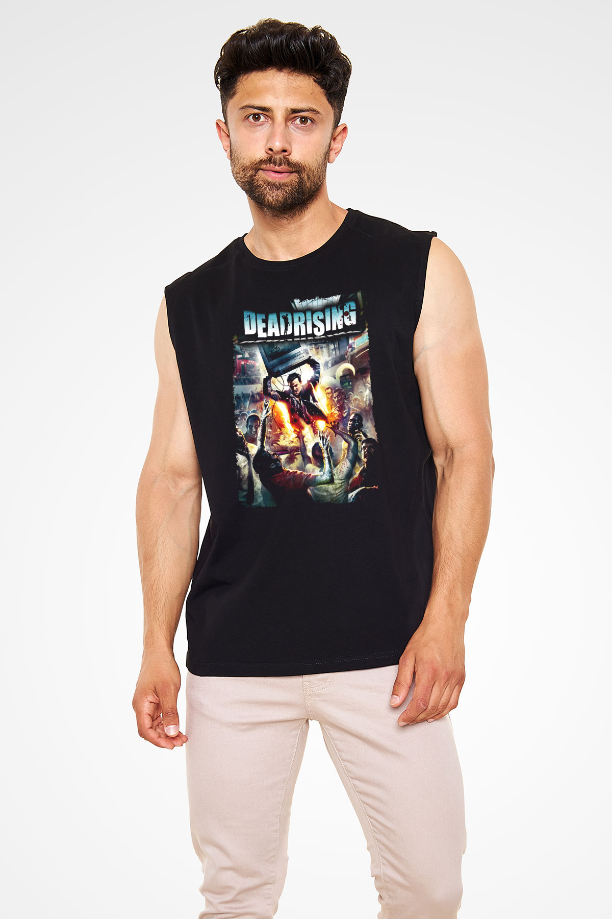 Dead Rising Siyah Unisex Kolsuz Tişört