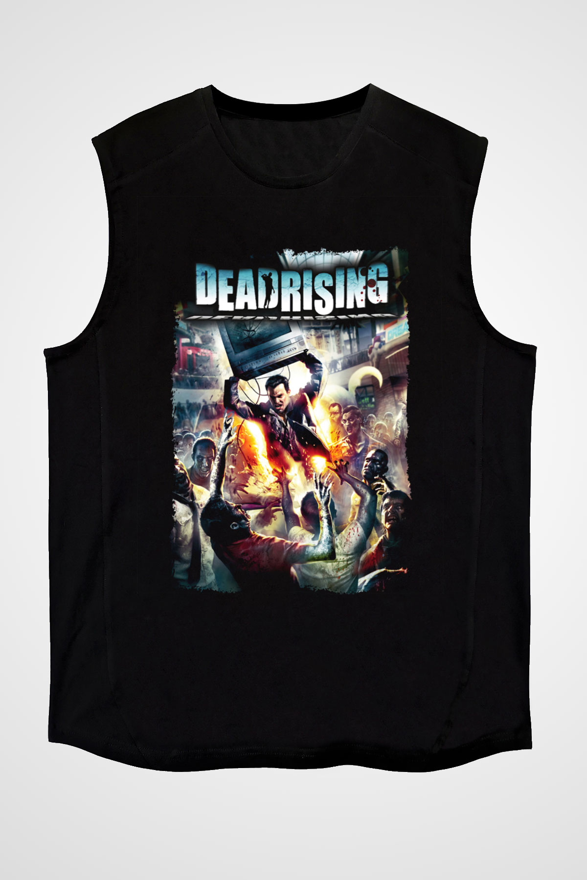 Dead Rising Siyah Unisex Kolsuz Tişört