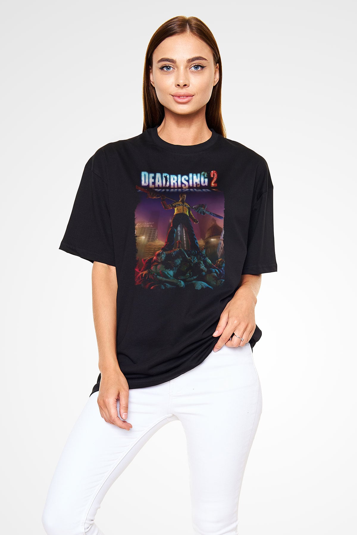 Dead Rising Siyah Oversize Tişört Oversize T-shirt