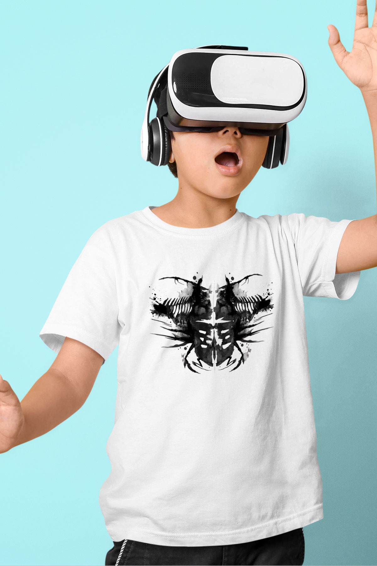 Dead Space Baskılı Beyaz Unisex Çocuk Tişört