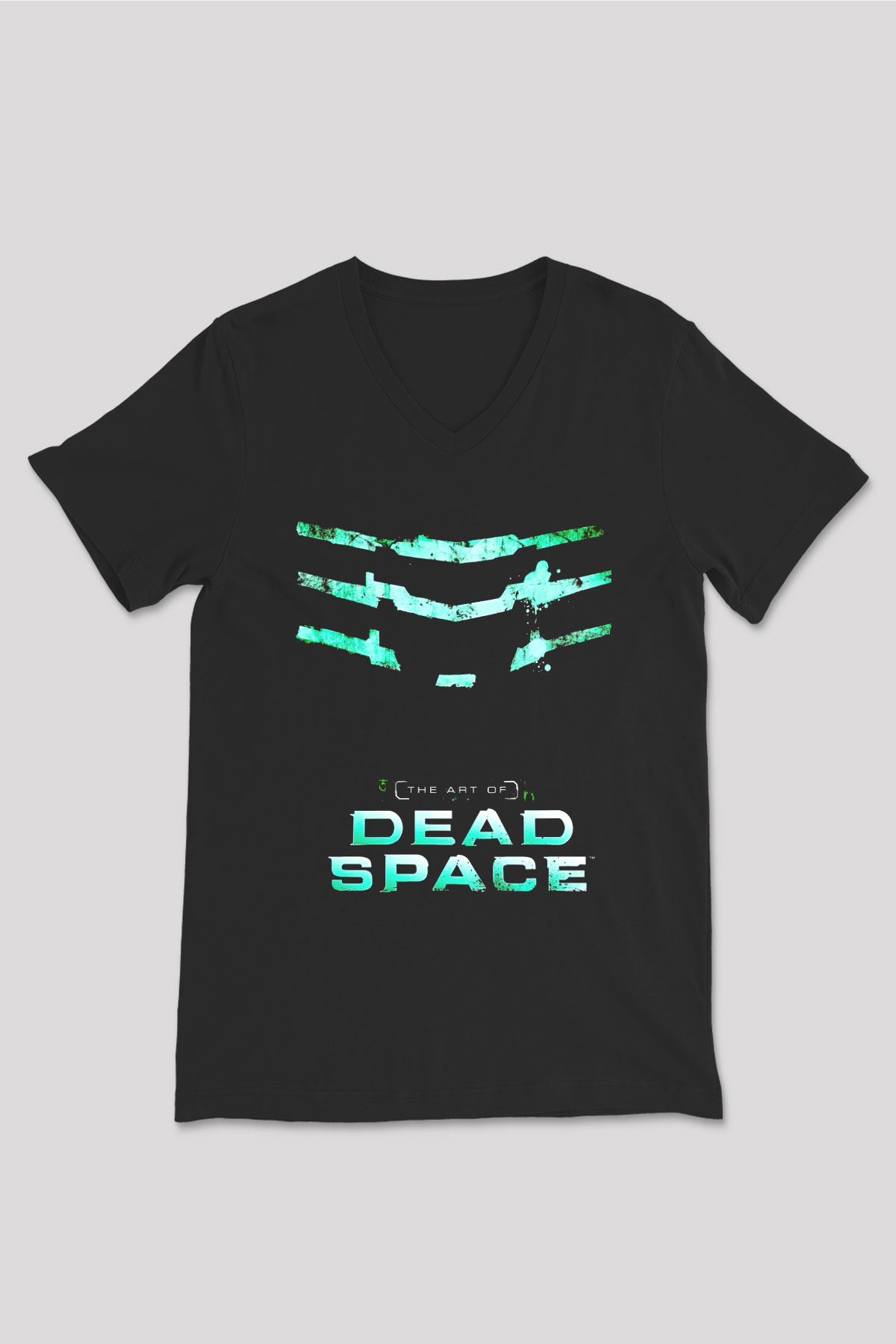 Dead Space Siyah Unisex V Yaka Tişört