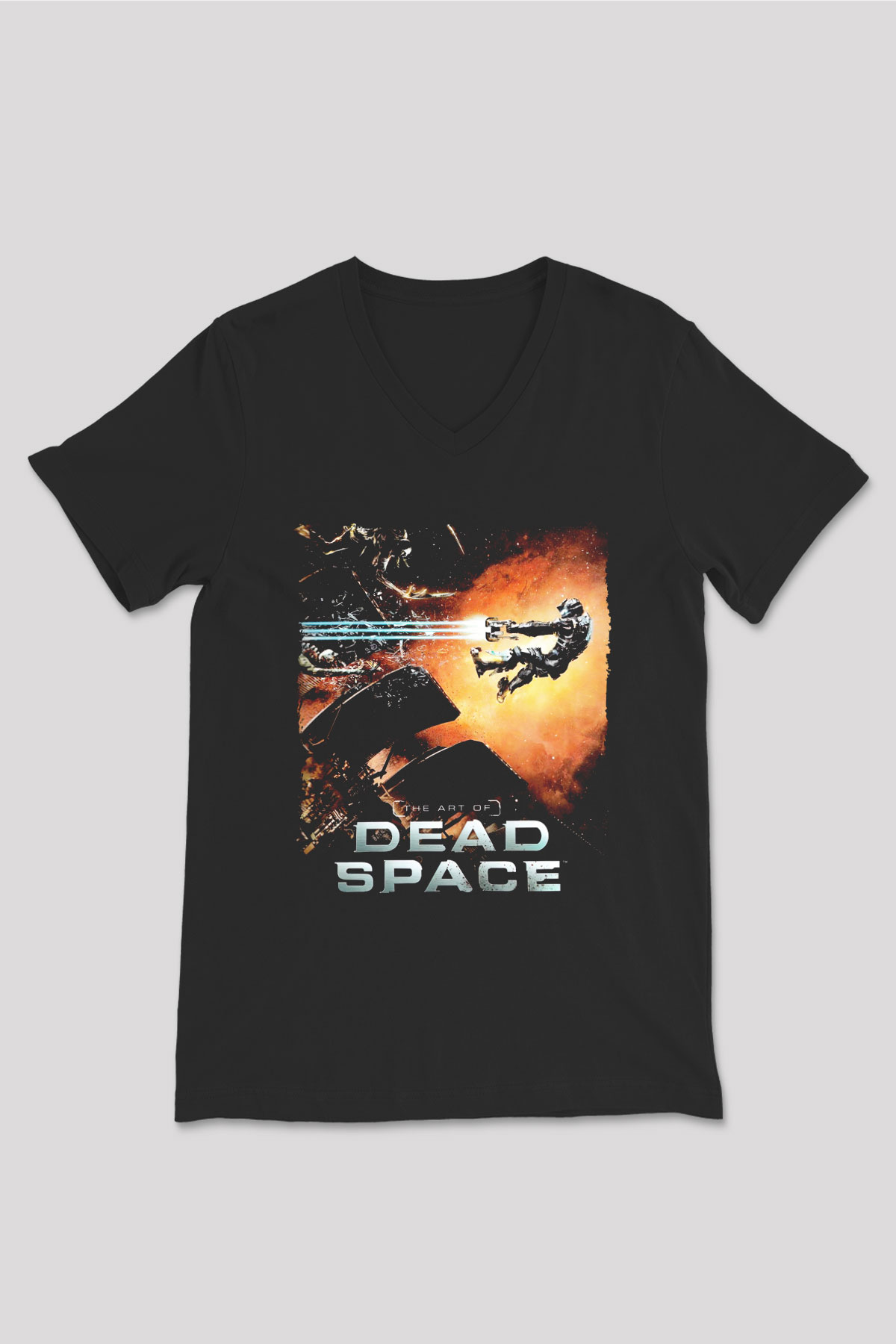 Dead Space Siyah Unisex V Yaka Tişört