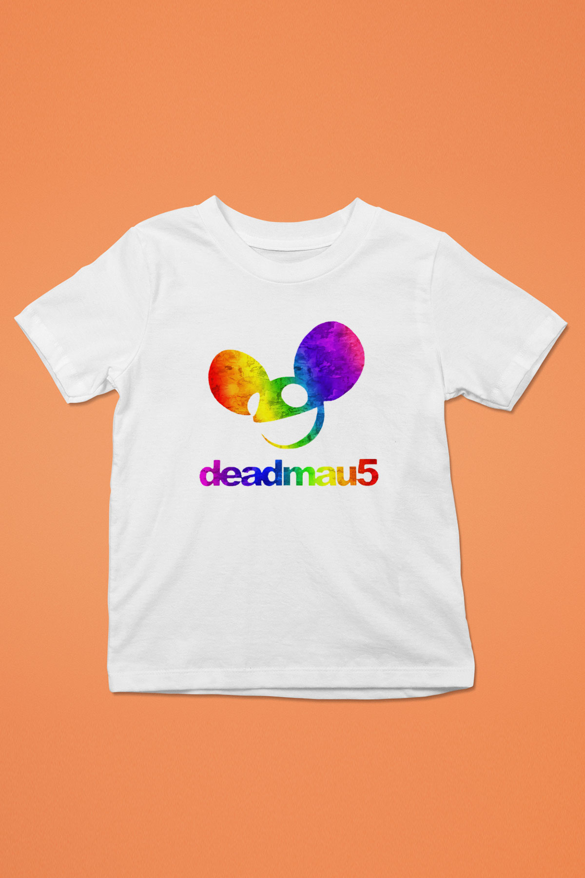 Deadmau5 Baskılı Beyaz Unisex Çocuk Tişört
