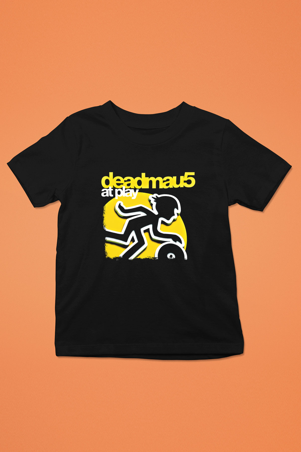 Deadmau5 Baskılı Unisex Siyah Çocuk Tişört