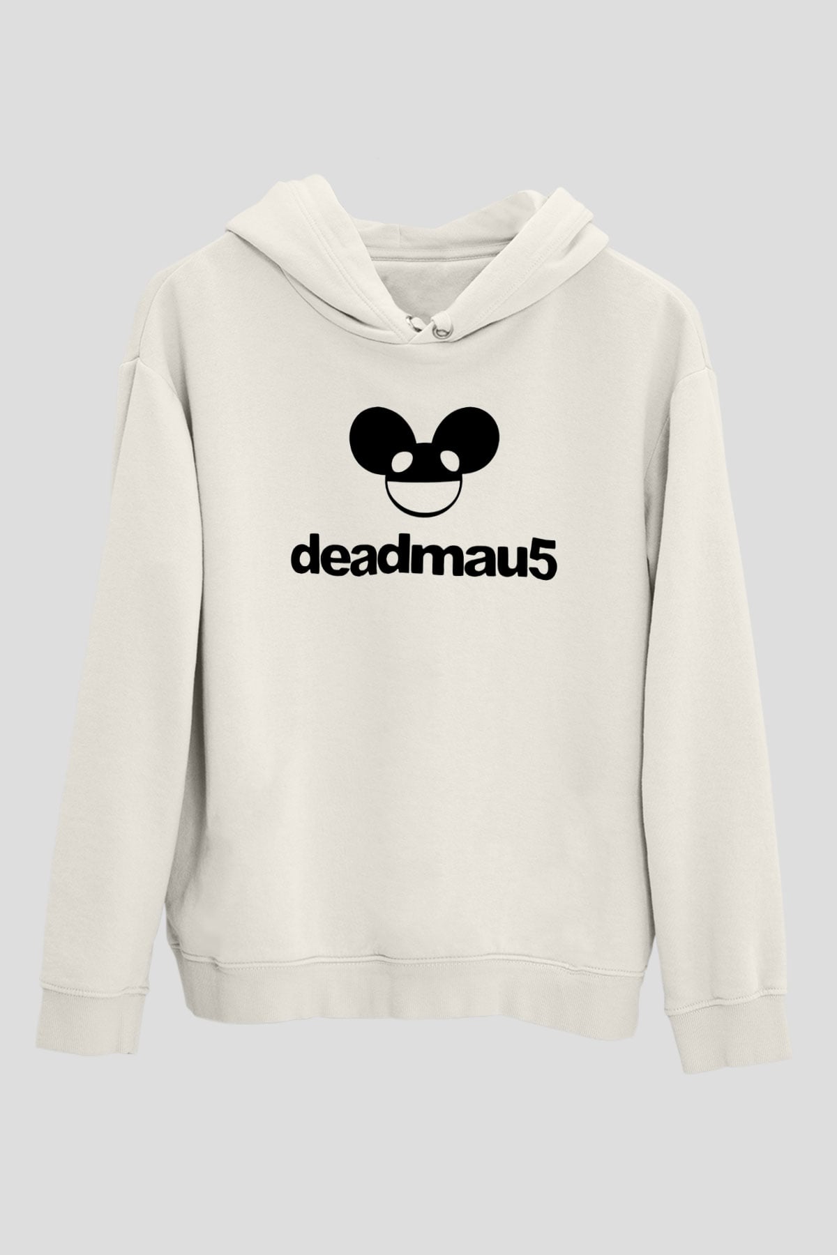 Deadmau5 Beyaz Unisex Kapşonlu Sweatshirt