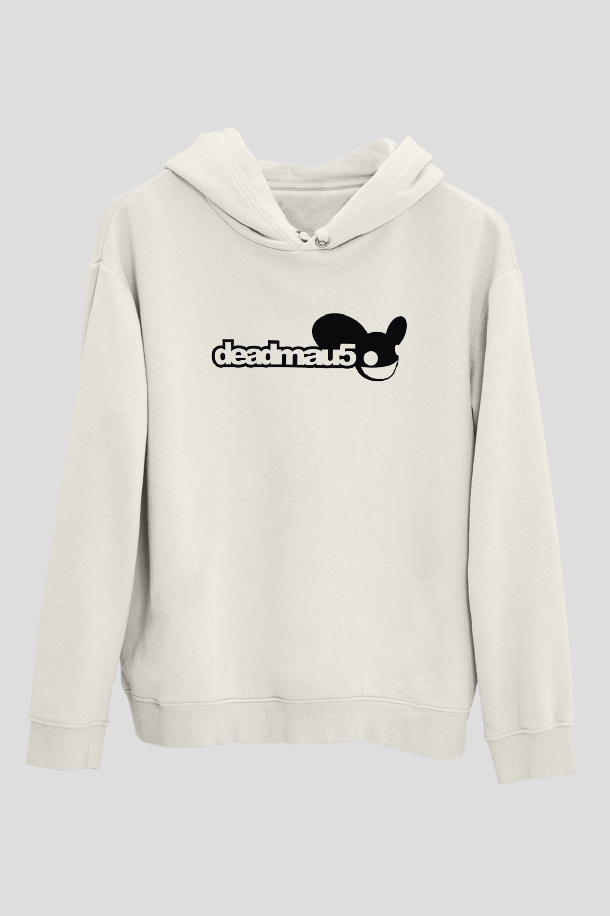 Deadmau5 Beyaz Unisex Kapşonlu Sweatshirt