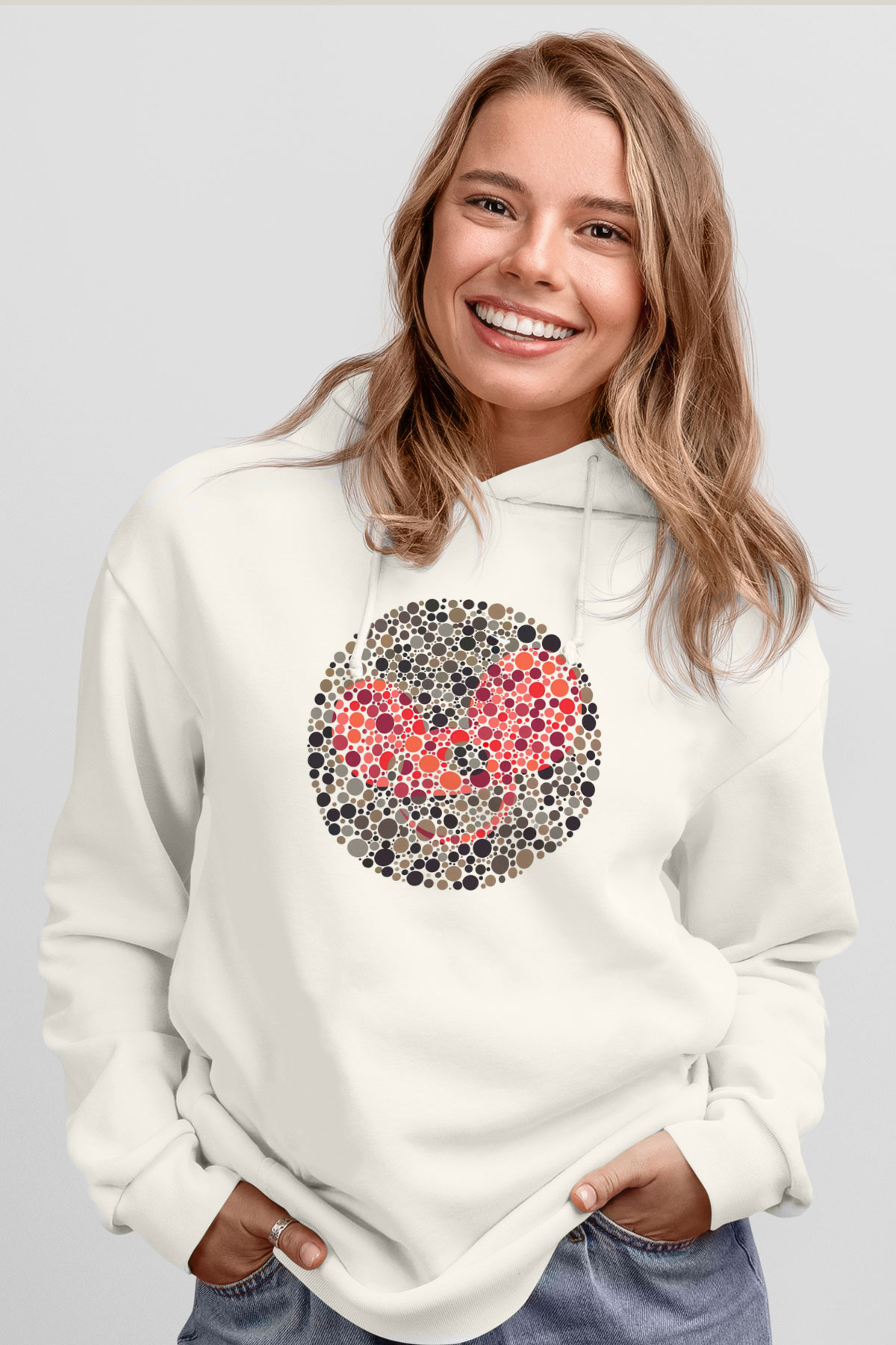 Deadmau5 Beyaz Unisex Kapüşonlu Sweatshirt