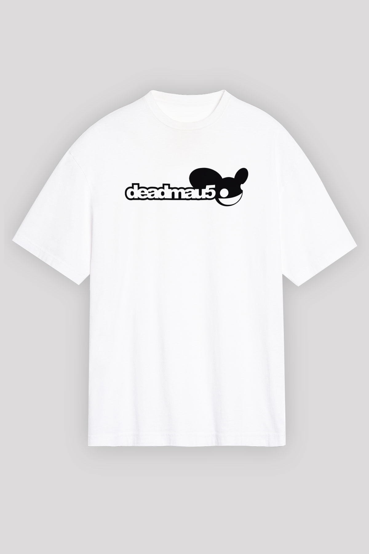 Deadmau5 Beyaz Unisex Oversize Tişört T-Shirt