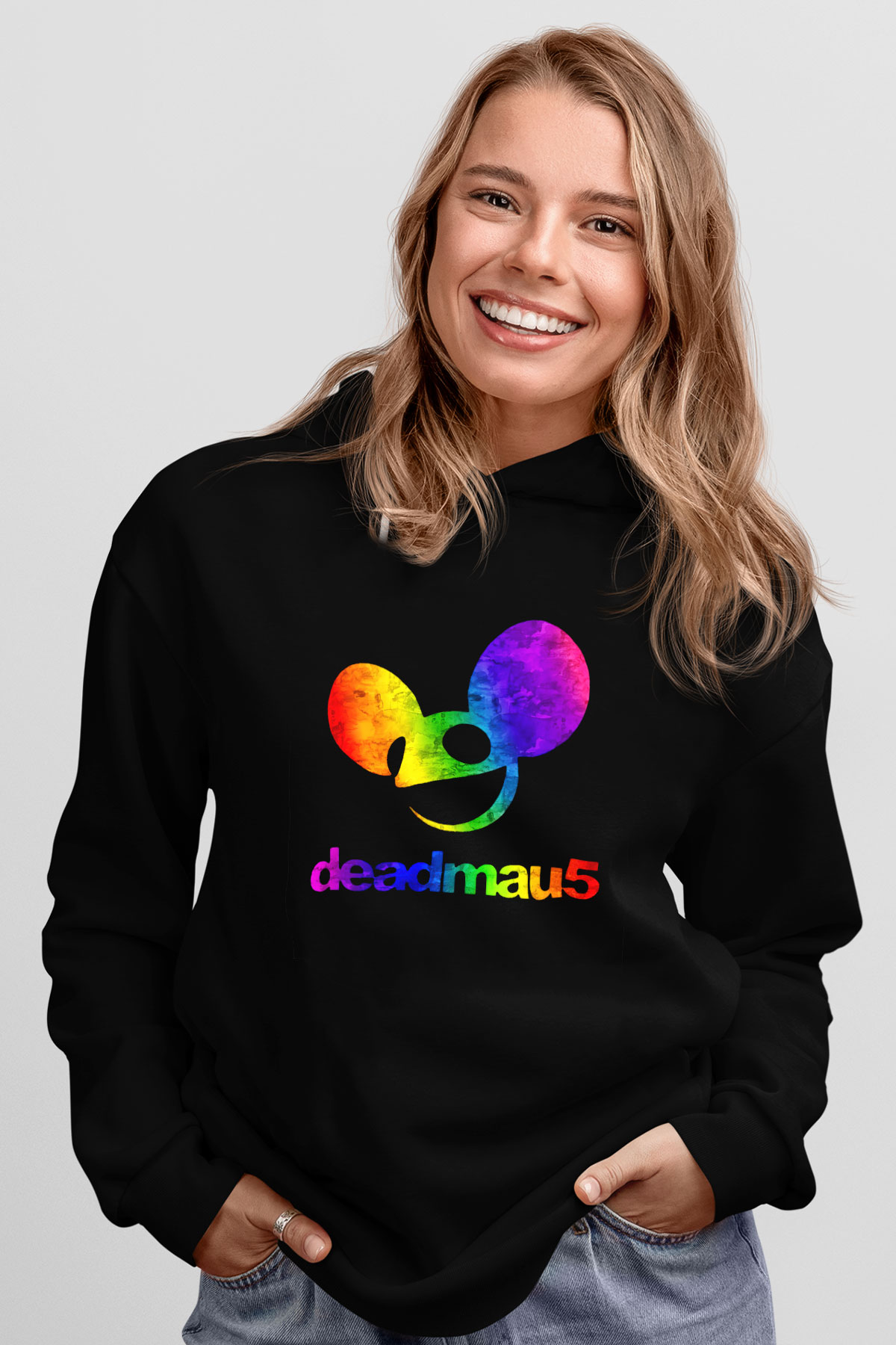 Deadmau5 Siyah Unisex Hoodie