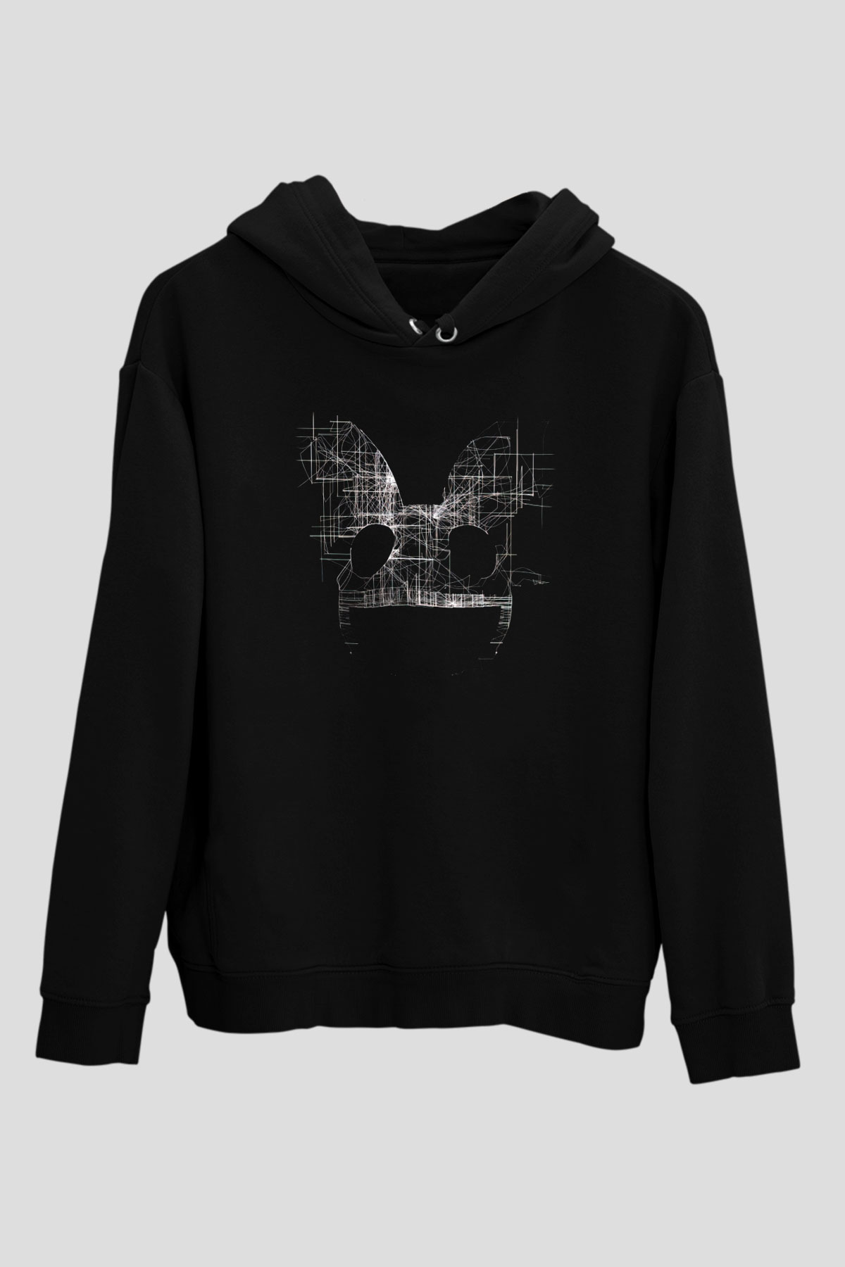 Deadmau5 Siyah Unisex Kapüşonlu Sweatshirt