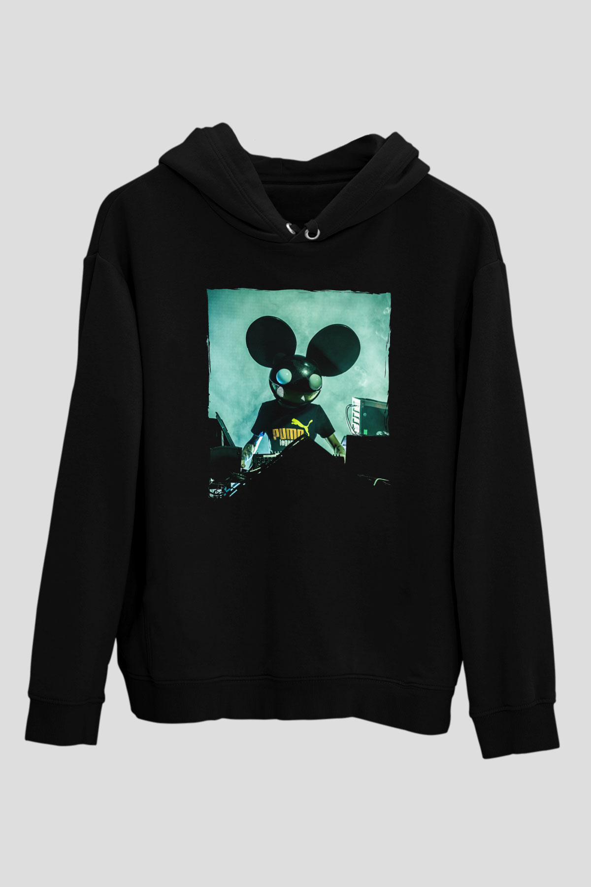 Deadmau5 Siyah Unisex Kapüşonlu Sweatshirt