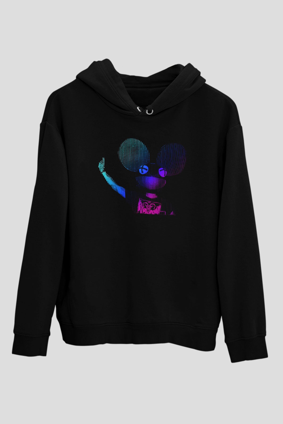 Deadmau5 Siyah Unisex Kapüşonlu Sweatshirt