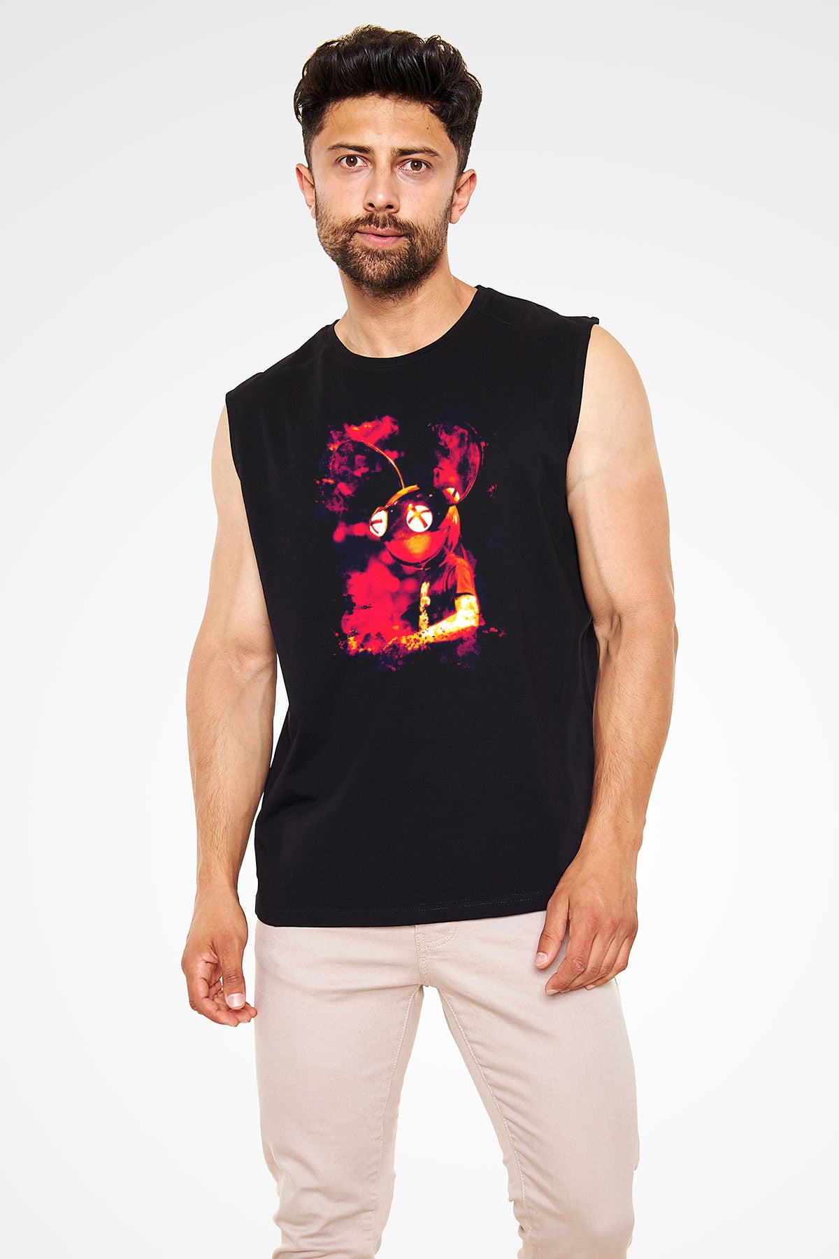 Deadmau5 Siyah Unisex Kolsuz Tişört