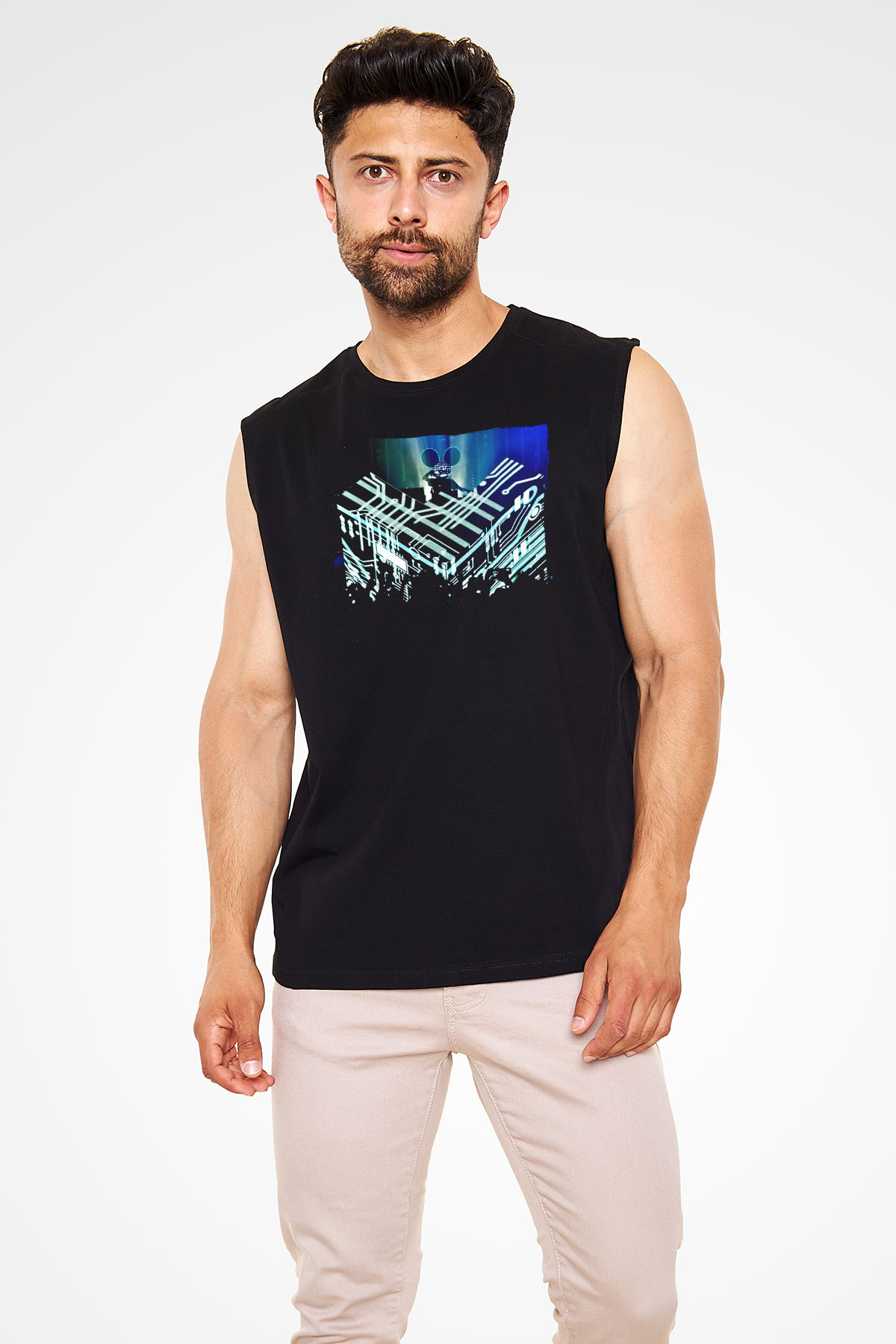 Deadmau5 Siyah Unisex Kolsuz Tişört