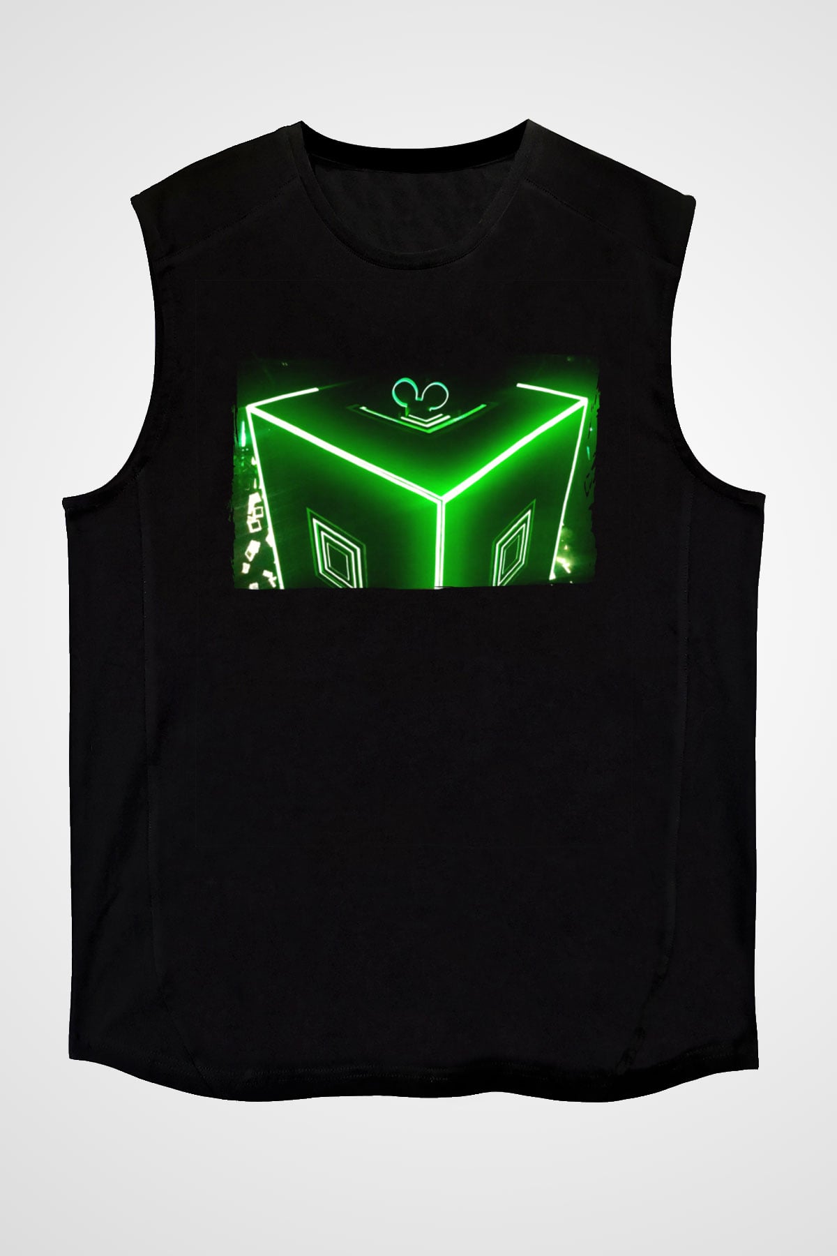 Deadmau5 Siyah Unisex Kolsuz Tişört