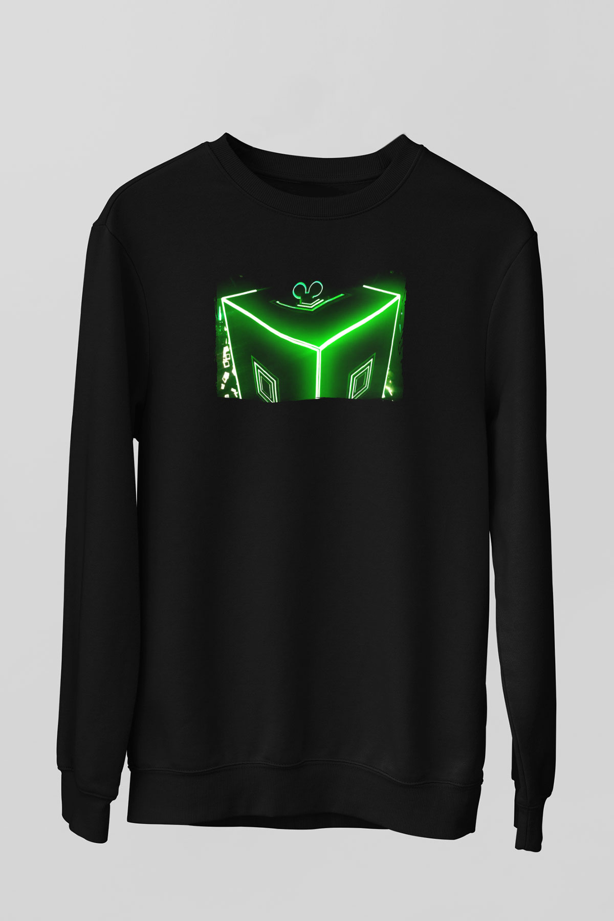 Deadmau5 Siyah Unisex Sweatshirt