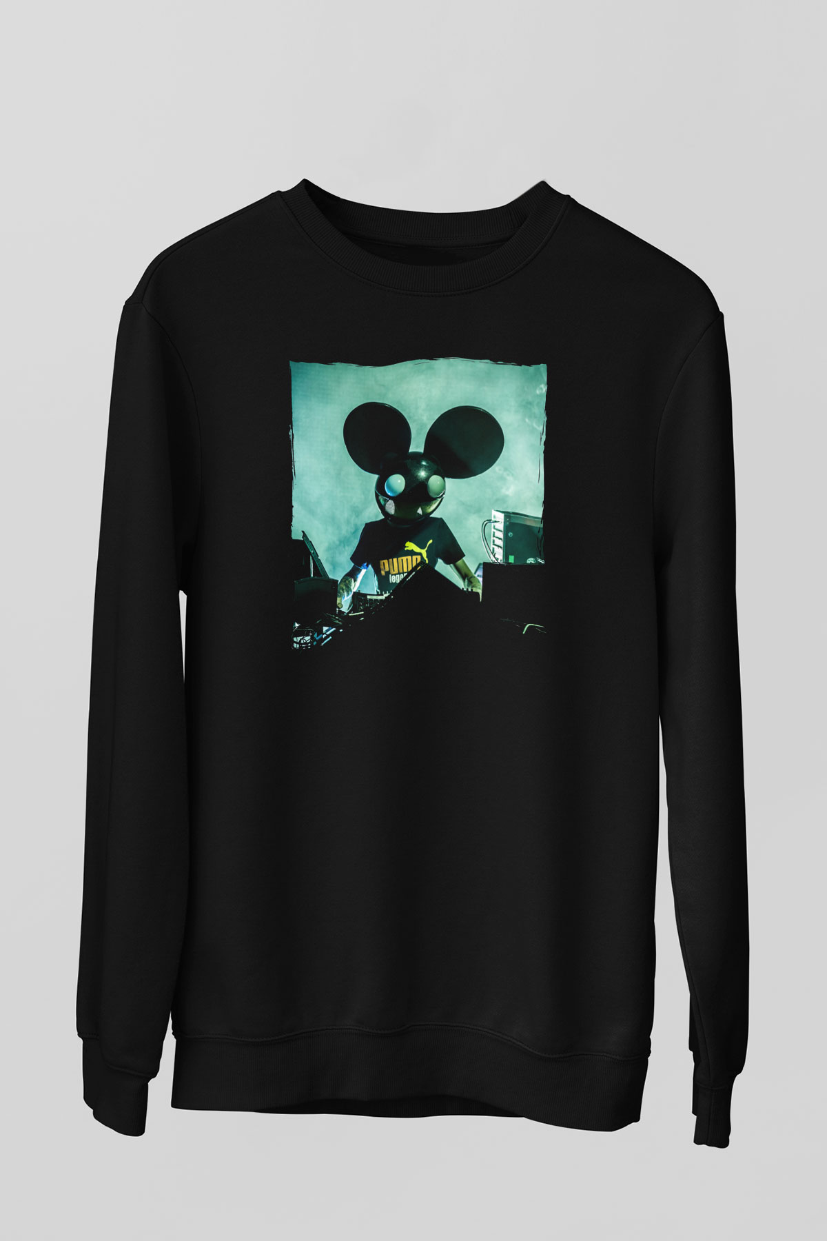 Deadmau5 Siyah Unisex Sweatshirt