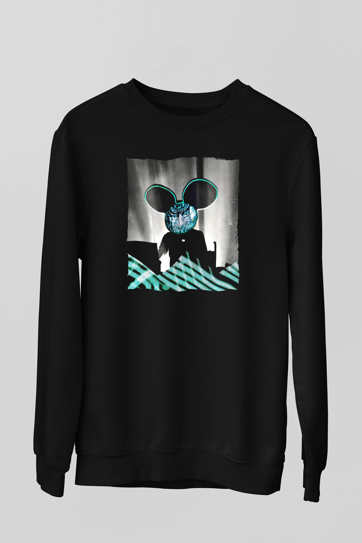 Deadmau5 Siyah Unisex Sweatshirt