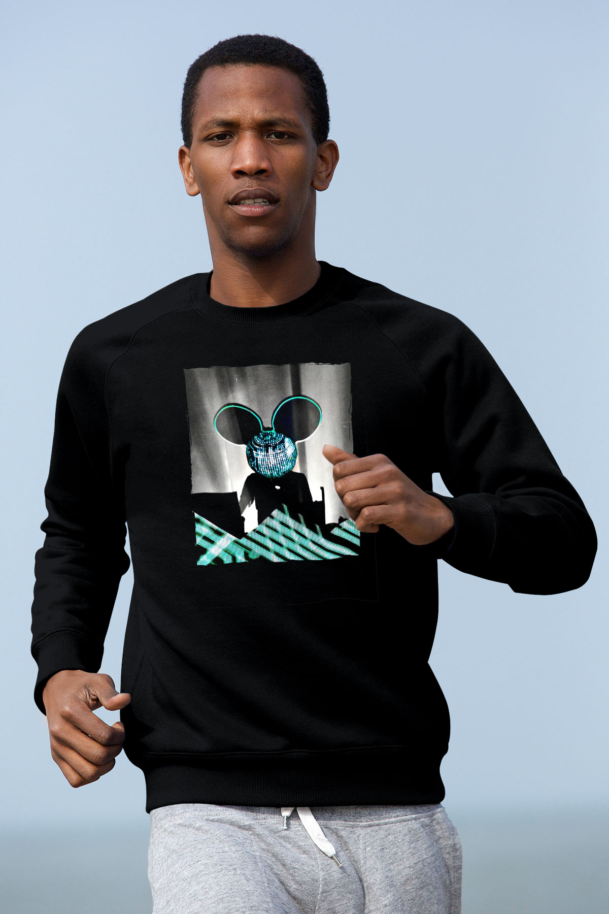 Deadmau5 Siyah Unisex Sweatshirt
