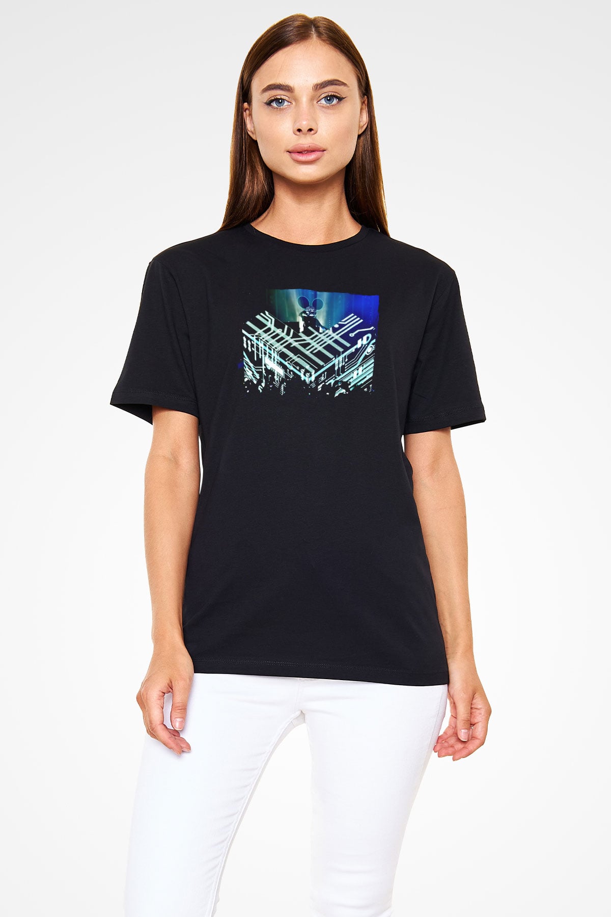 Deadmau5 Siyah Unisex Tişört T-Shirt - TişörtFabrikası