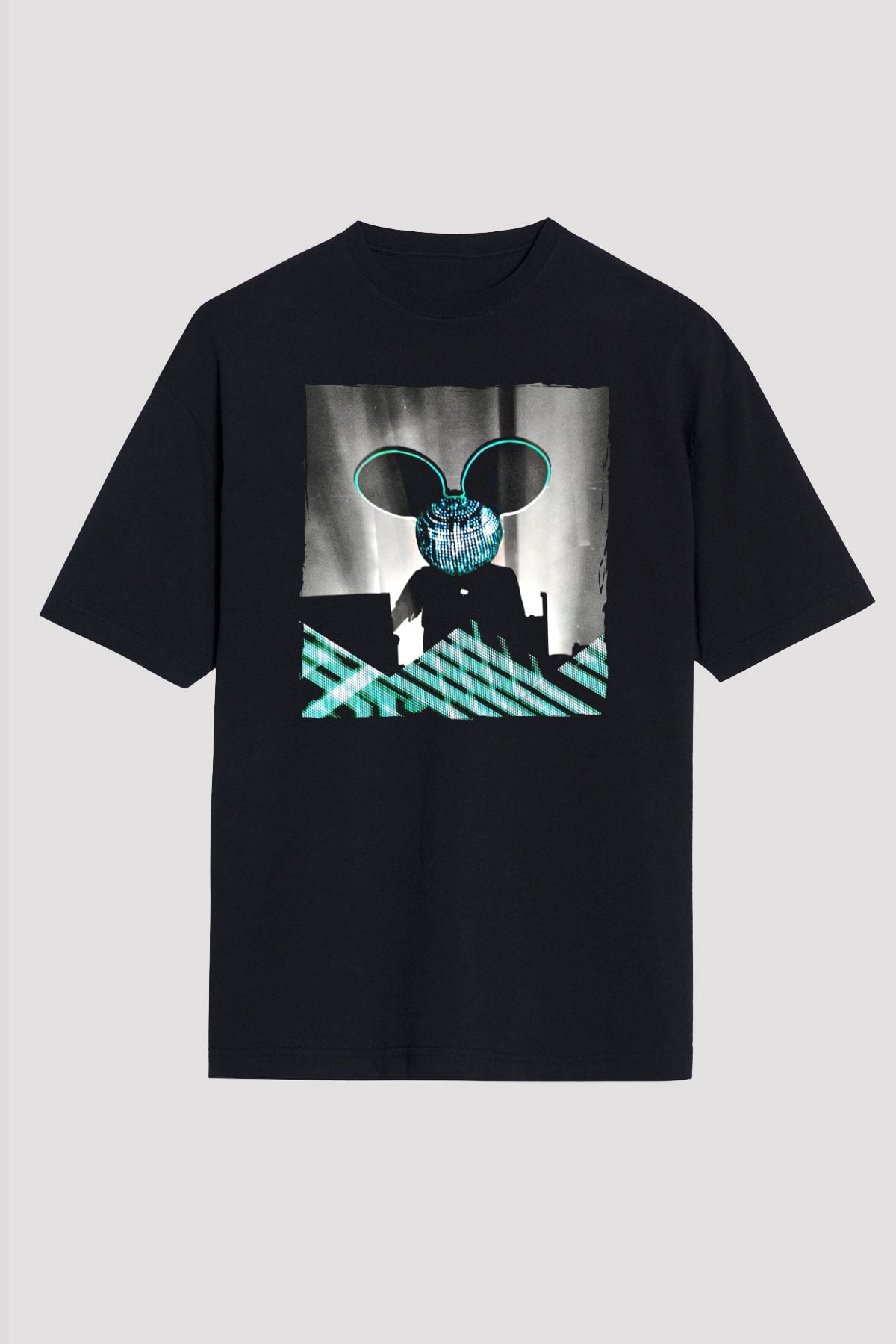 Deadmau5 Siyah Oversize Tişört Oversize T-shirt - TişörtFabrikası