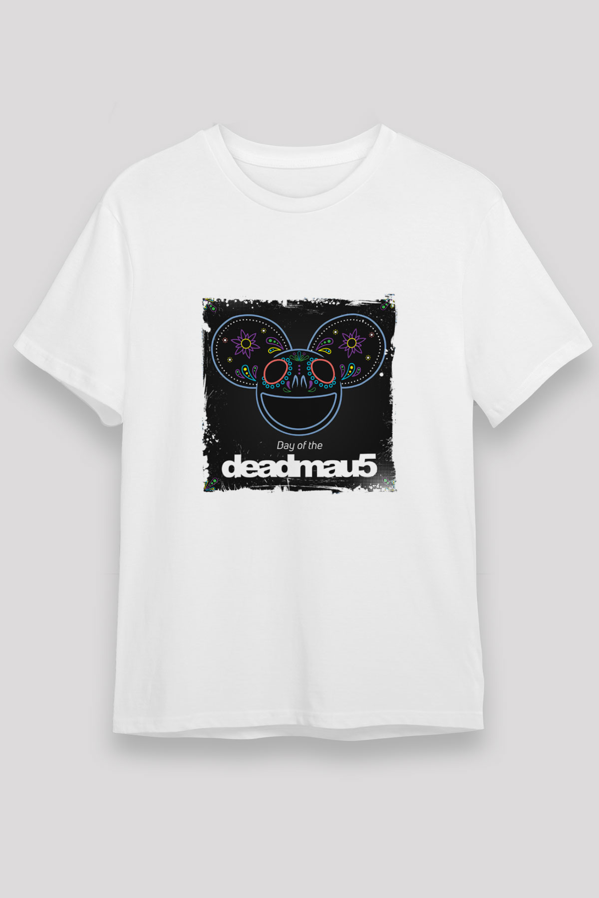 Deadmau5Baskılı Beyaz Tişört
