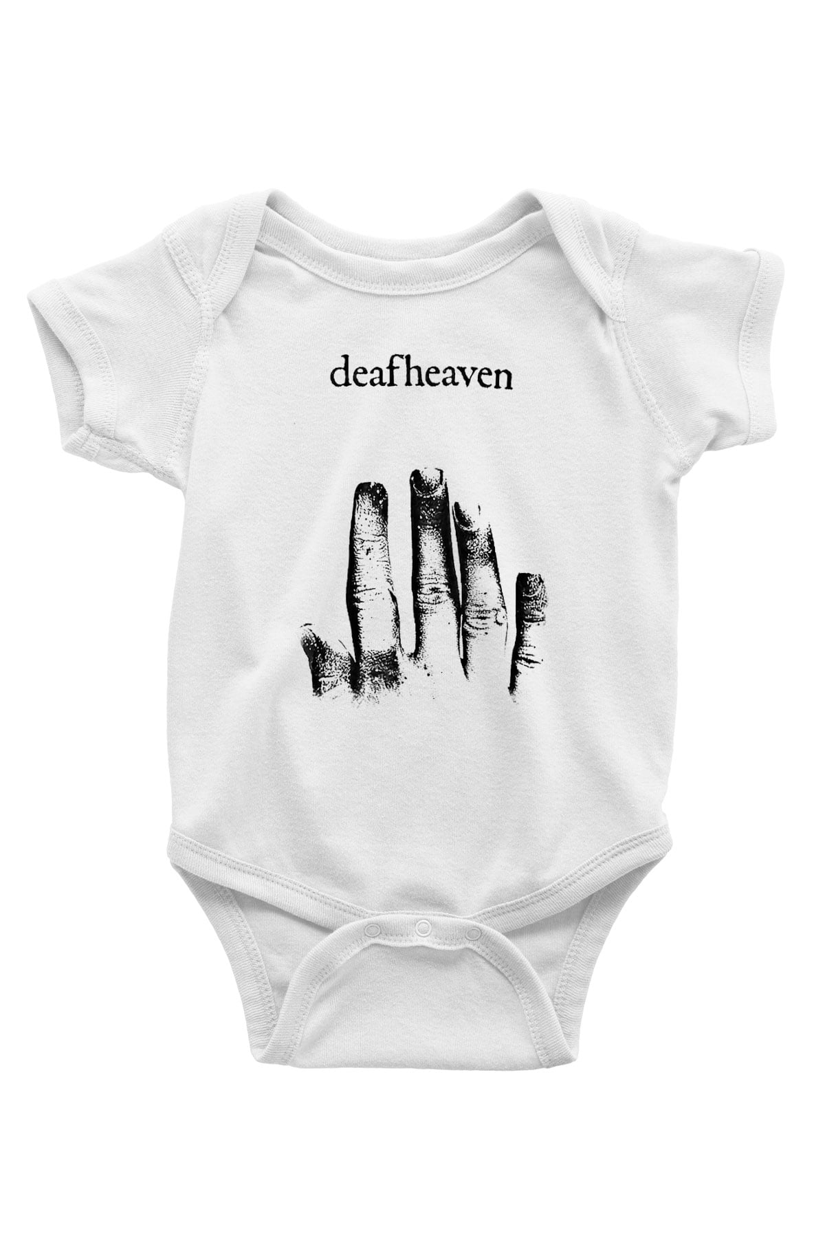 Deafheaven Baskılı Unisex Beyaz Bebek Body - Zıbın