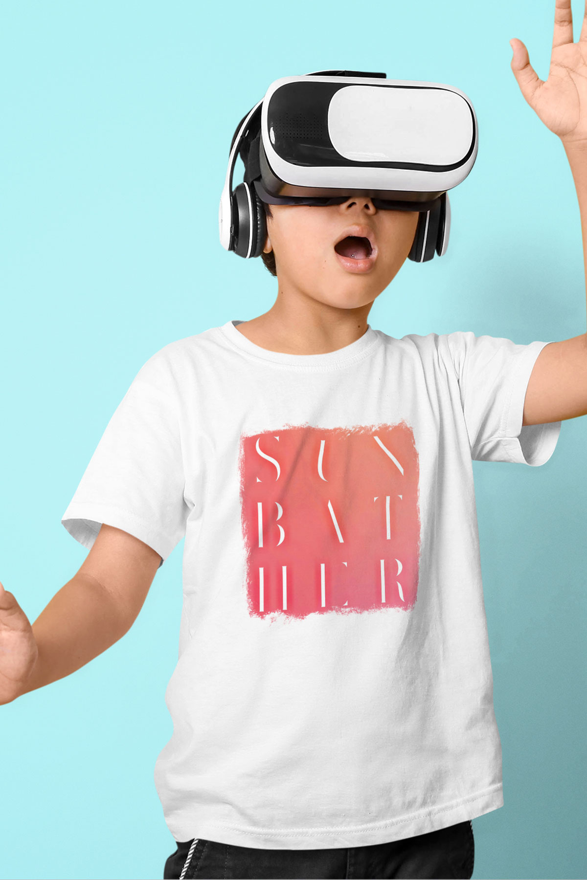 Deafheaven Baskılı Unisex Beyaz Çocuk Tişört