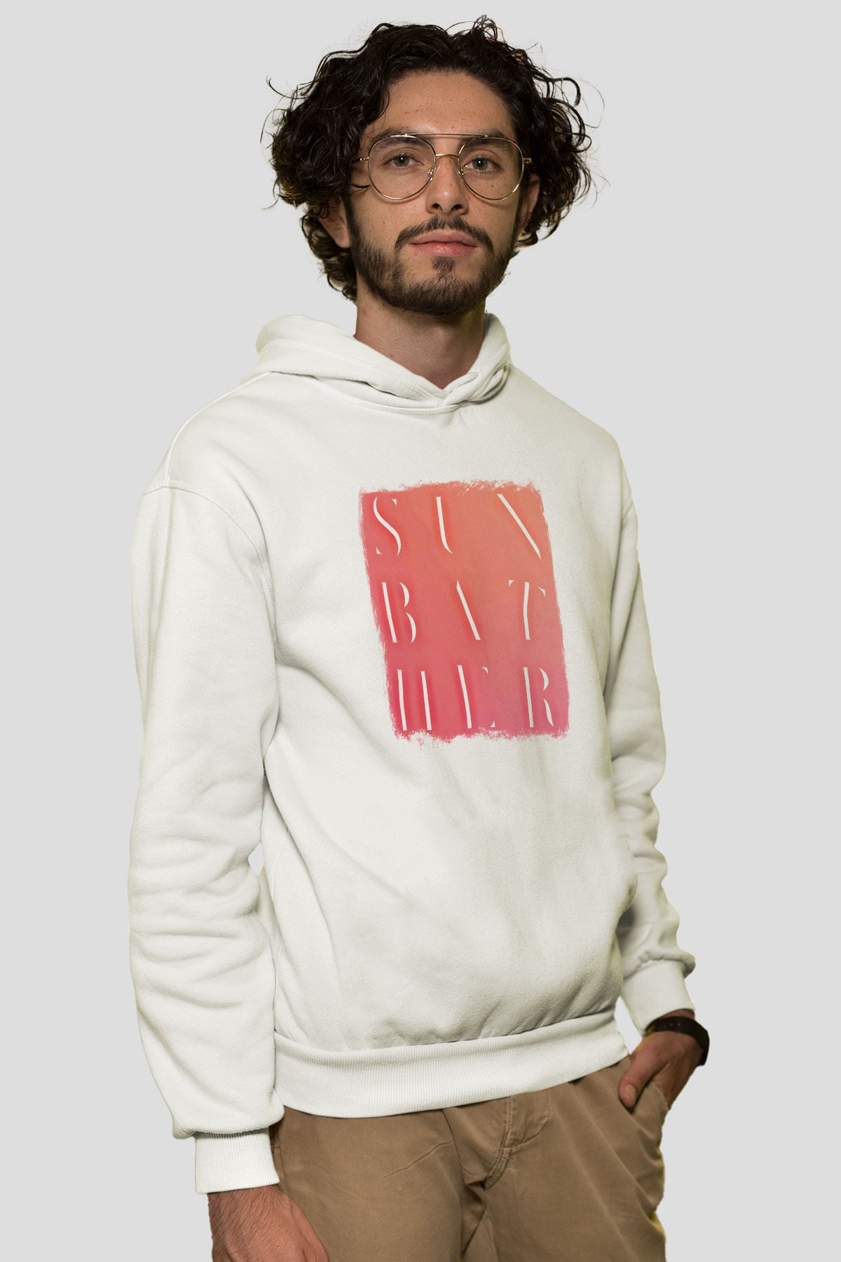 Deafheaven Baskılı Unisex Beyaz Hoodie