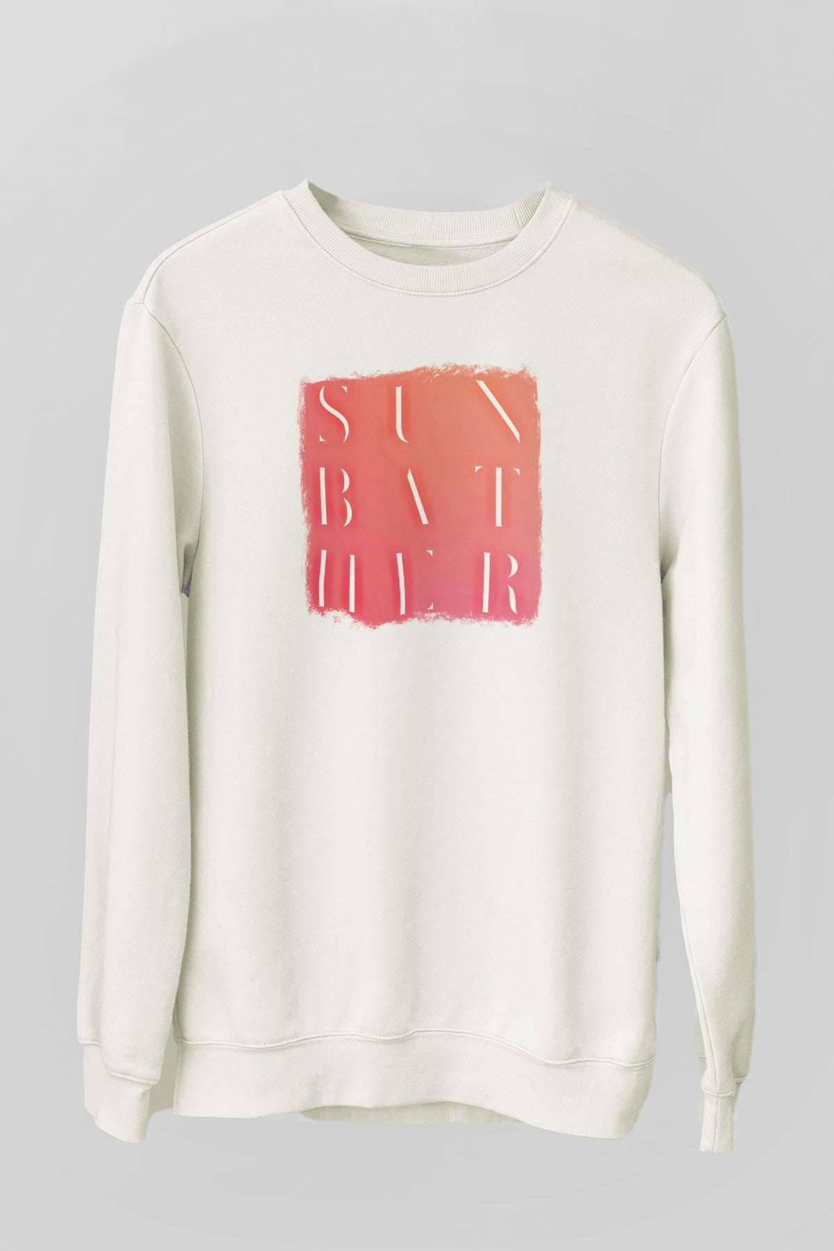 Deafheaven Baskılı Unisex Beyaz Sweatshirt