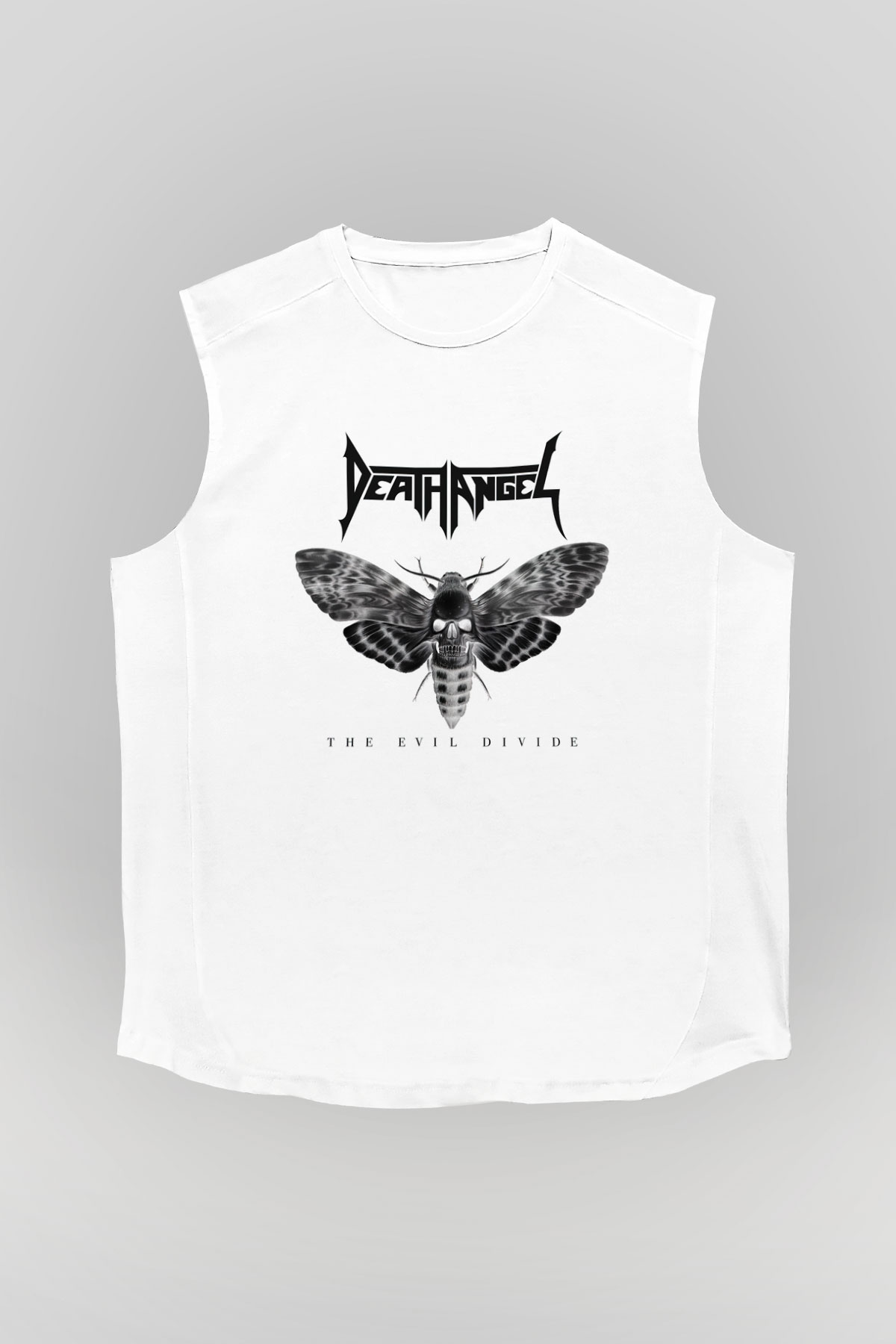 Death Angel Beyaz Unisex Kolsuz Tişört