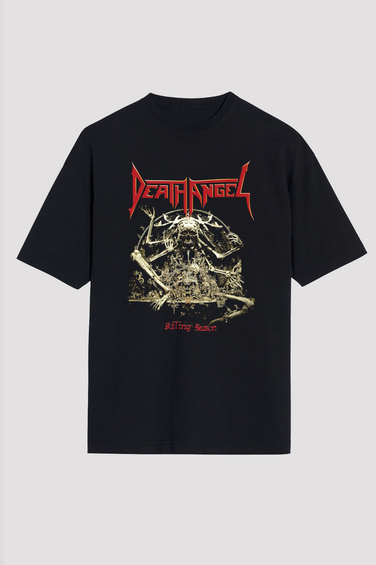 Death Angel Siyah Unisex Oversize Tişört T-Shirt