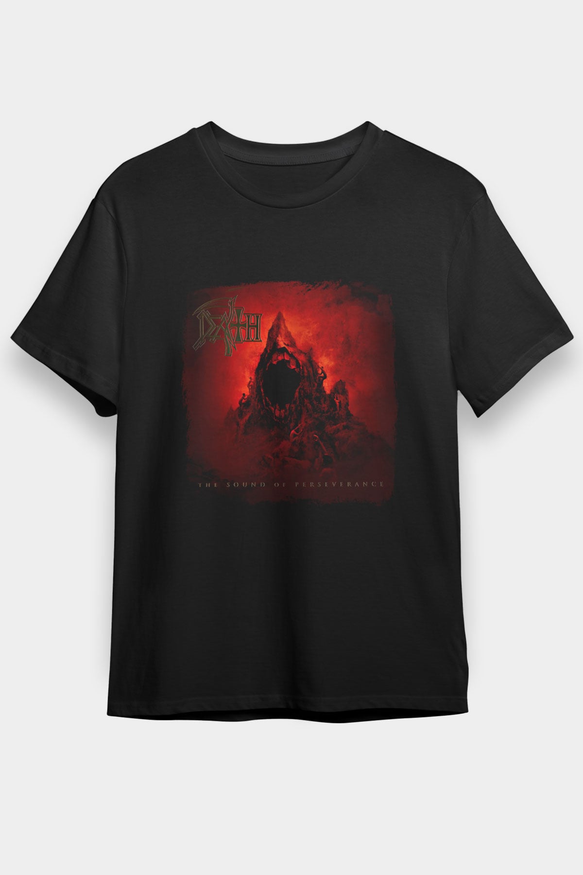 Death Baskılı Unisex Siyah Tişört