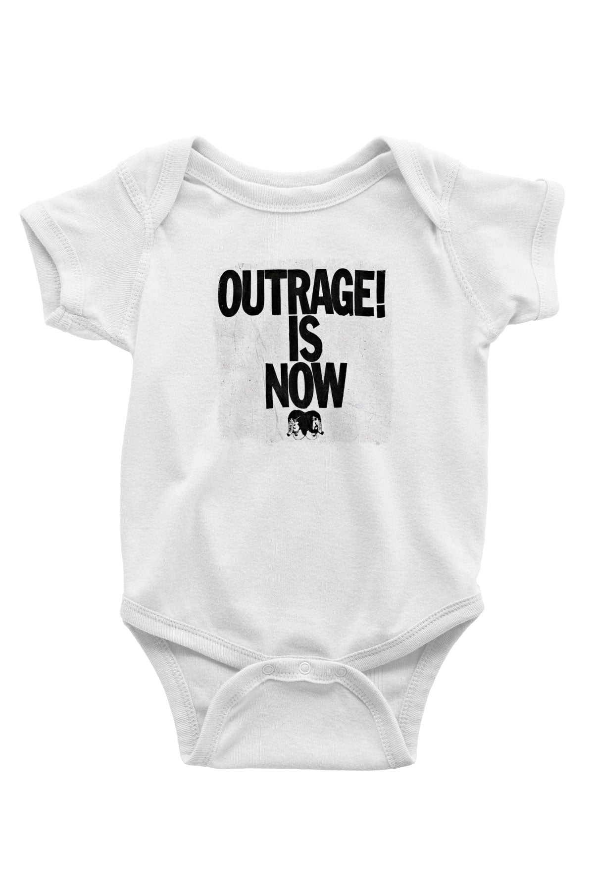 Death from Above Baskılı Unisex Beyaz Bebek Body - Zıbın