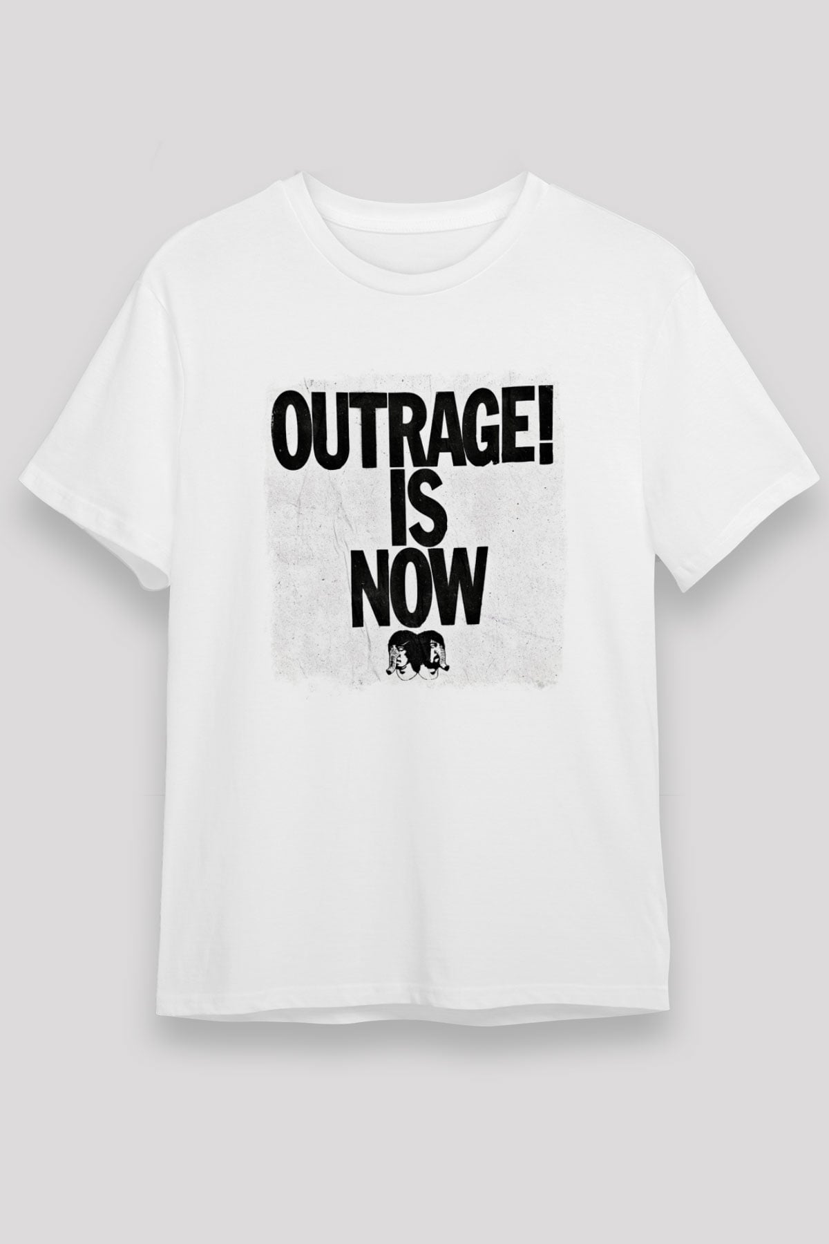 Death from Above Baskılı Unisex Beyaz Tişört