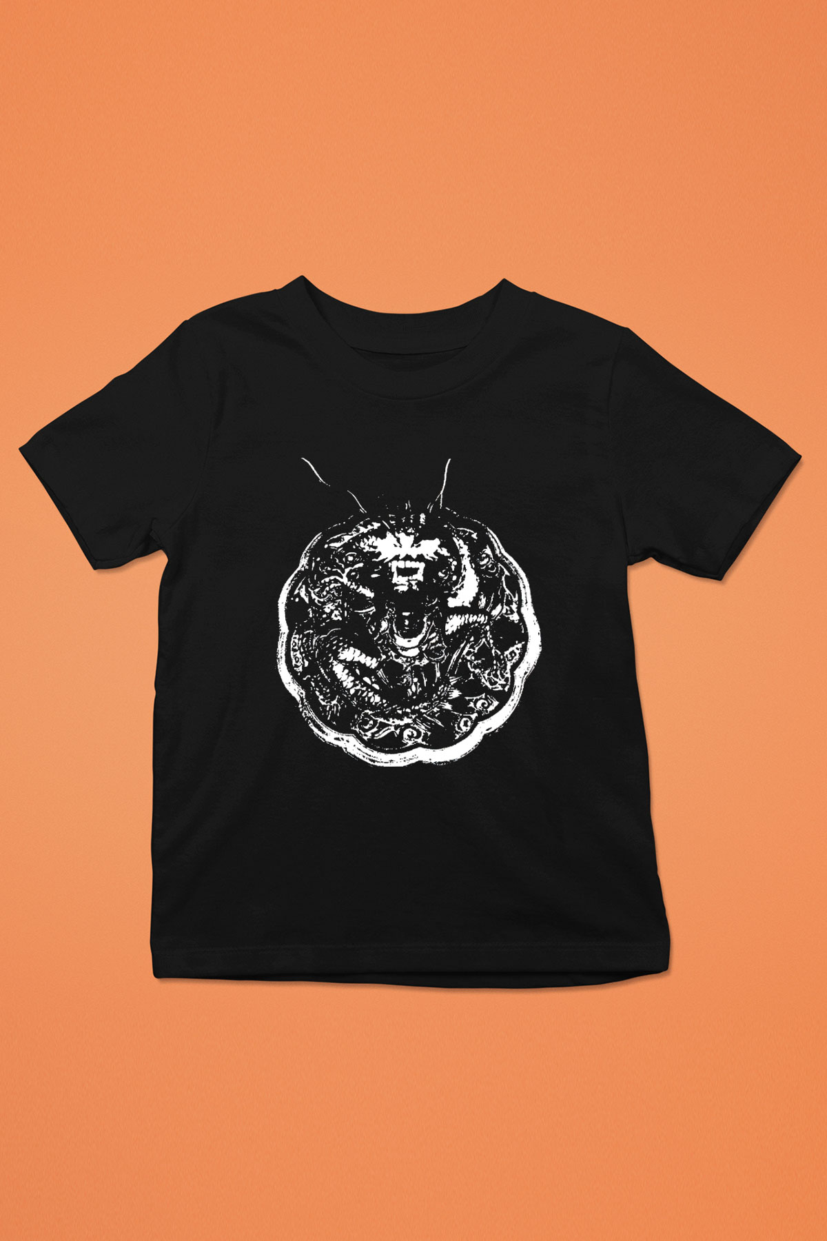 Death Grips Baskılı Unisex Siyah Çocuk Tişört - Tshirt