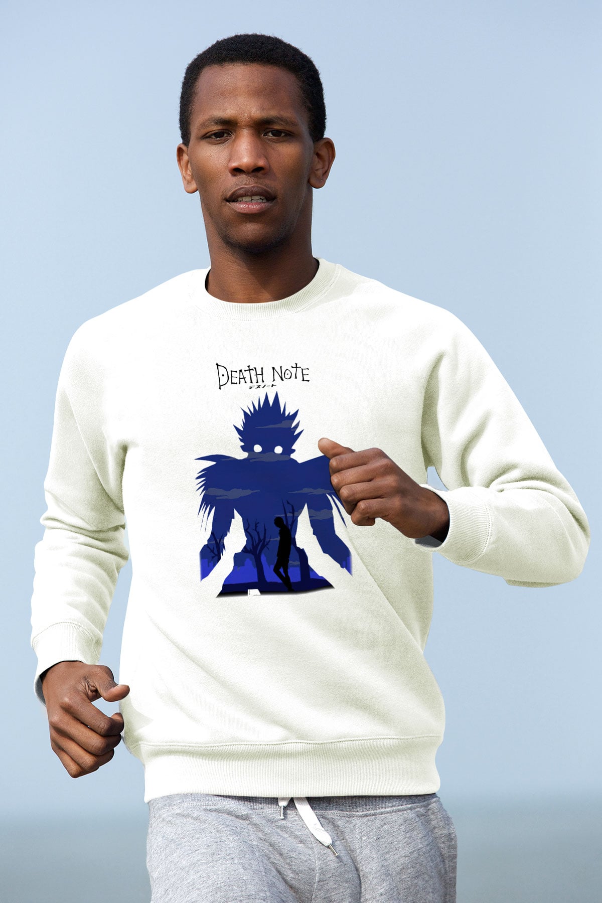 Death Note Beyaz Unisex Sweatshirt
