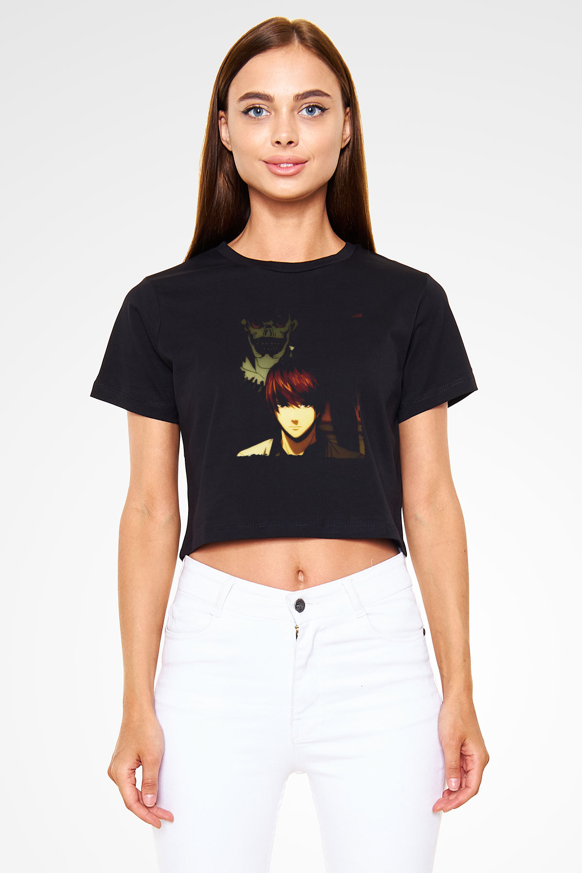 Death Note Siyah Crop Top Tişört