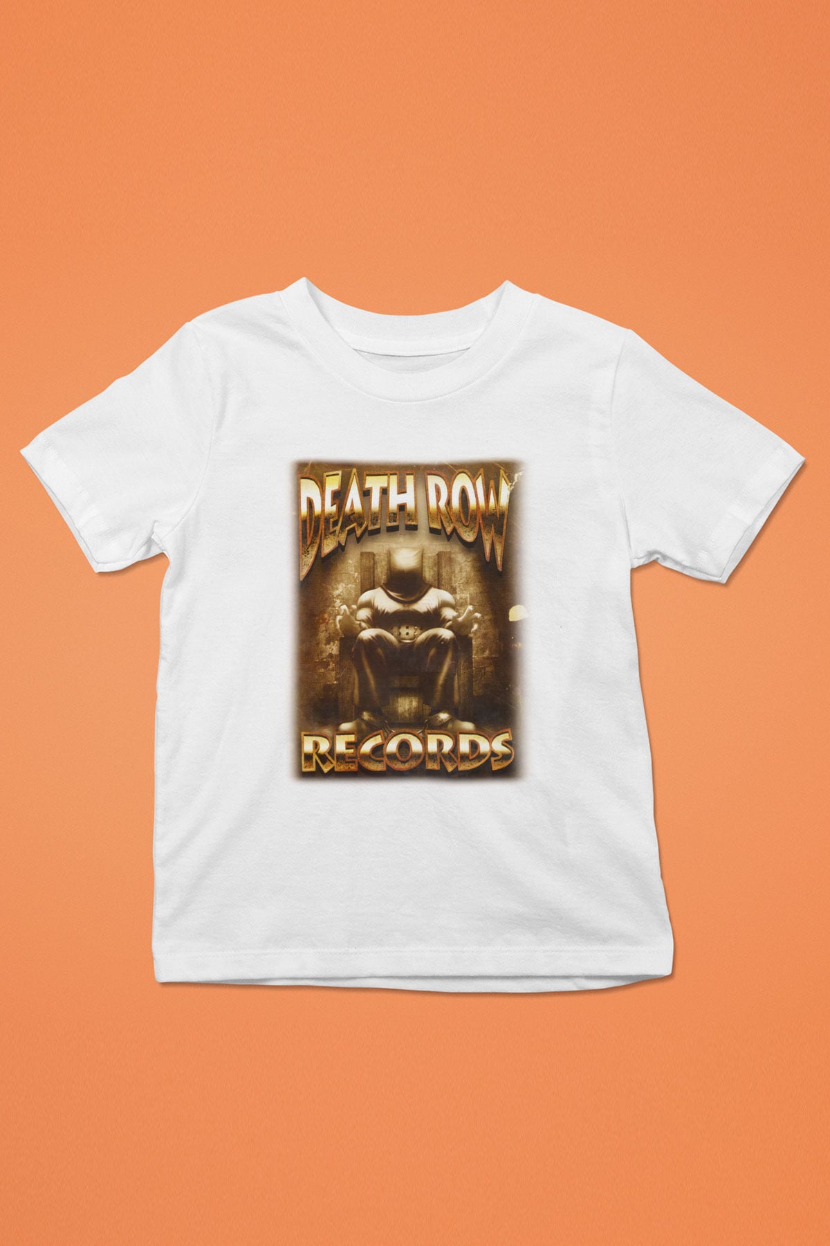 Death Row Records Baskılı Beyaz Unisex Çocuk Tişört