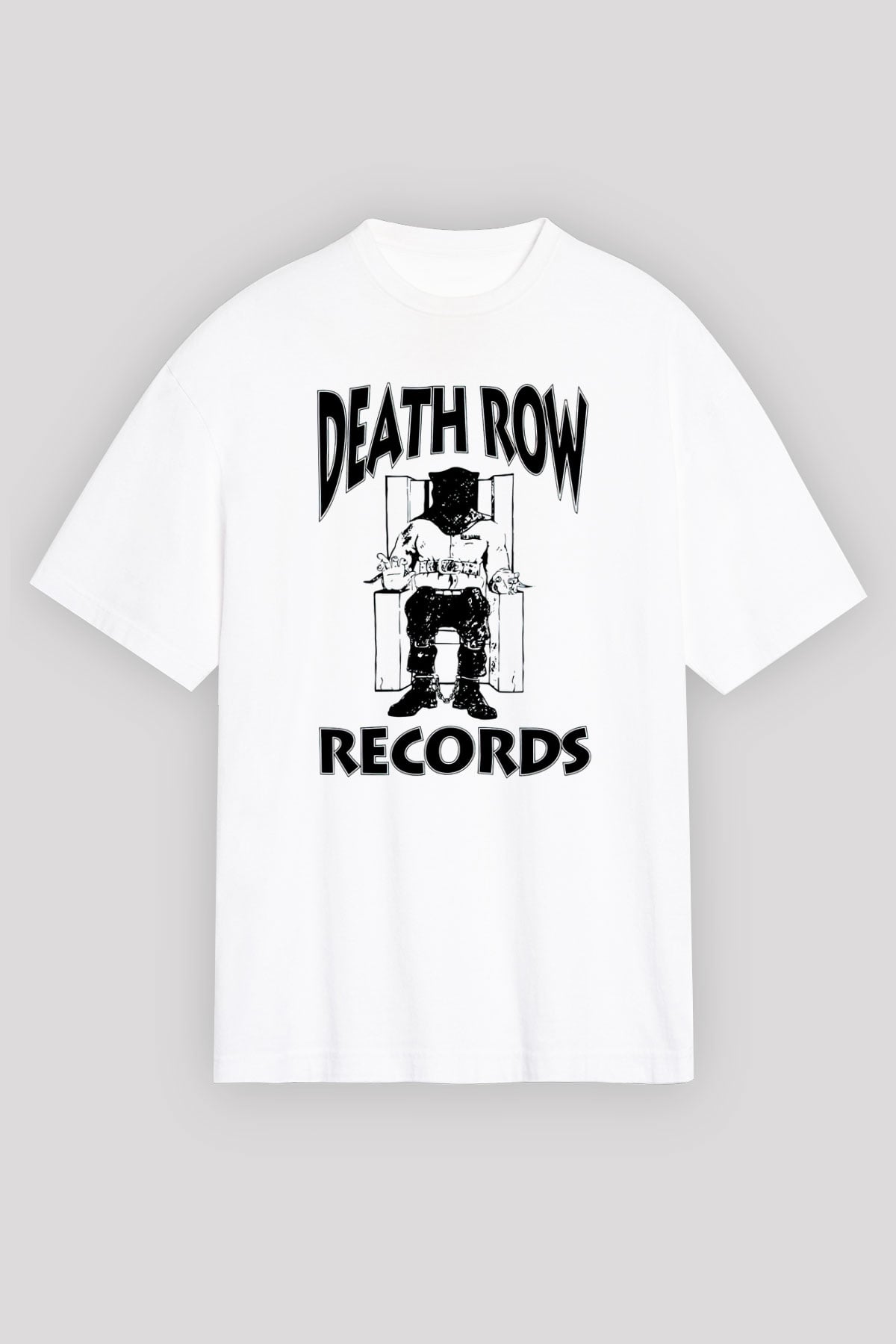 Death Row Records Beyaz Unisex Tişört T-Shirt - TişörtFabrikası