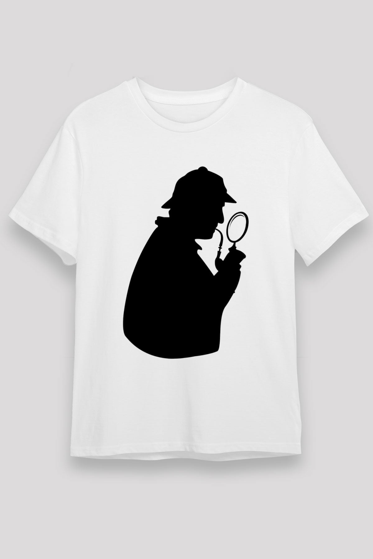 Dedektif Beyaz Unisex Tişört T-Shirt - TişörtFabrikası