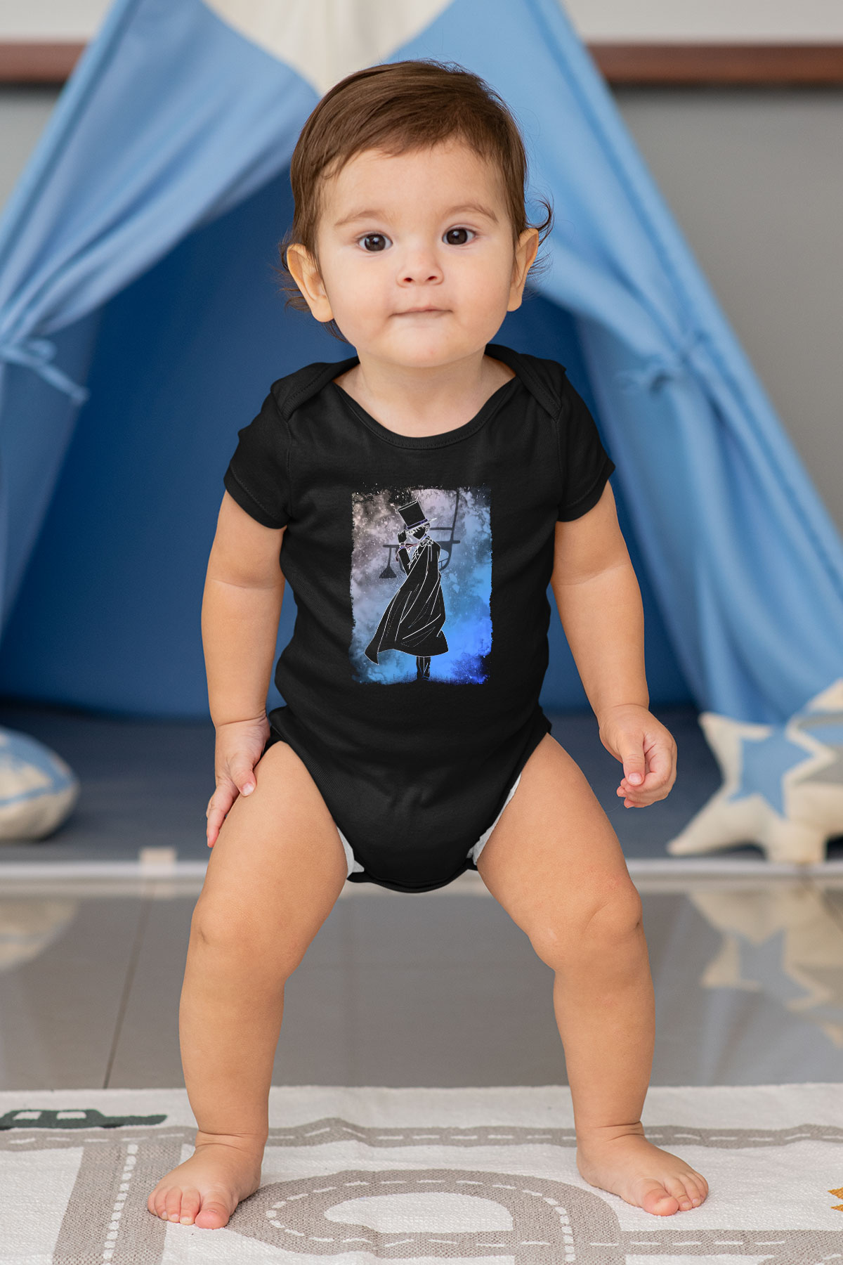 Dedektif Siyah Bebek Body - Zıbın